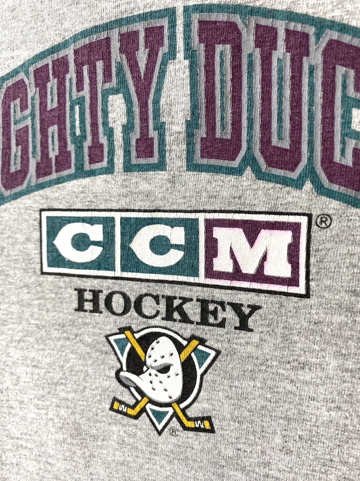 NHL Vintage NHL Mighty Ducks CCM Hokey T Shirt Size US S / EU 44-46 / 1 - 3 Thumbnail