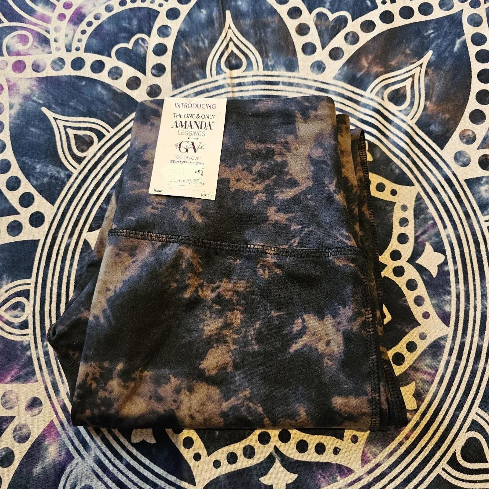 Designer Gloria Vanderbilt Women's Legging NWT Tie-Dye Size 32" / US 10 / IT 46 - 8 Thumbnail