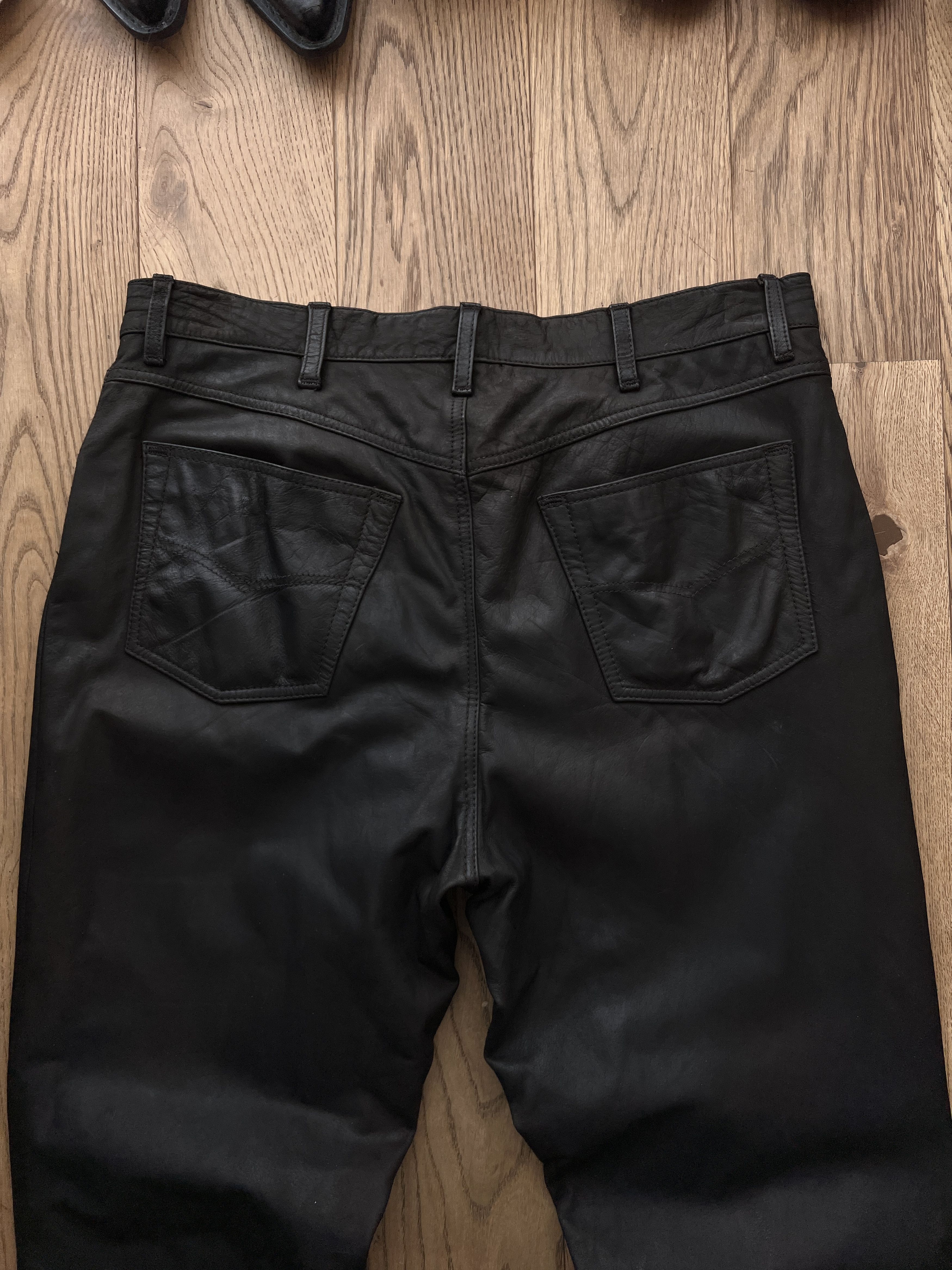 Hysteric Glamour True faded VTG 90s cowboy core leather pants baggy y2k opium Size US 36 / EU 52 - 7 Thumbnail