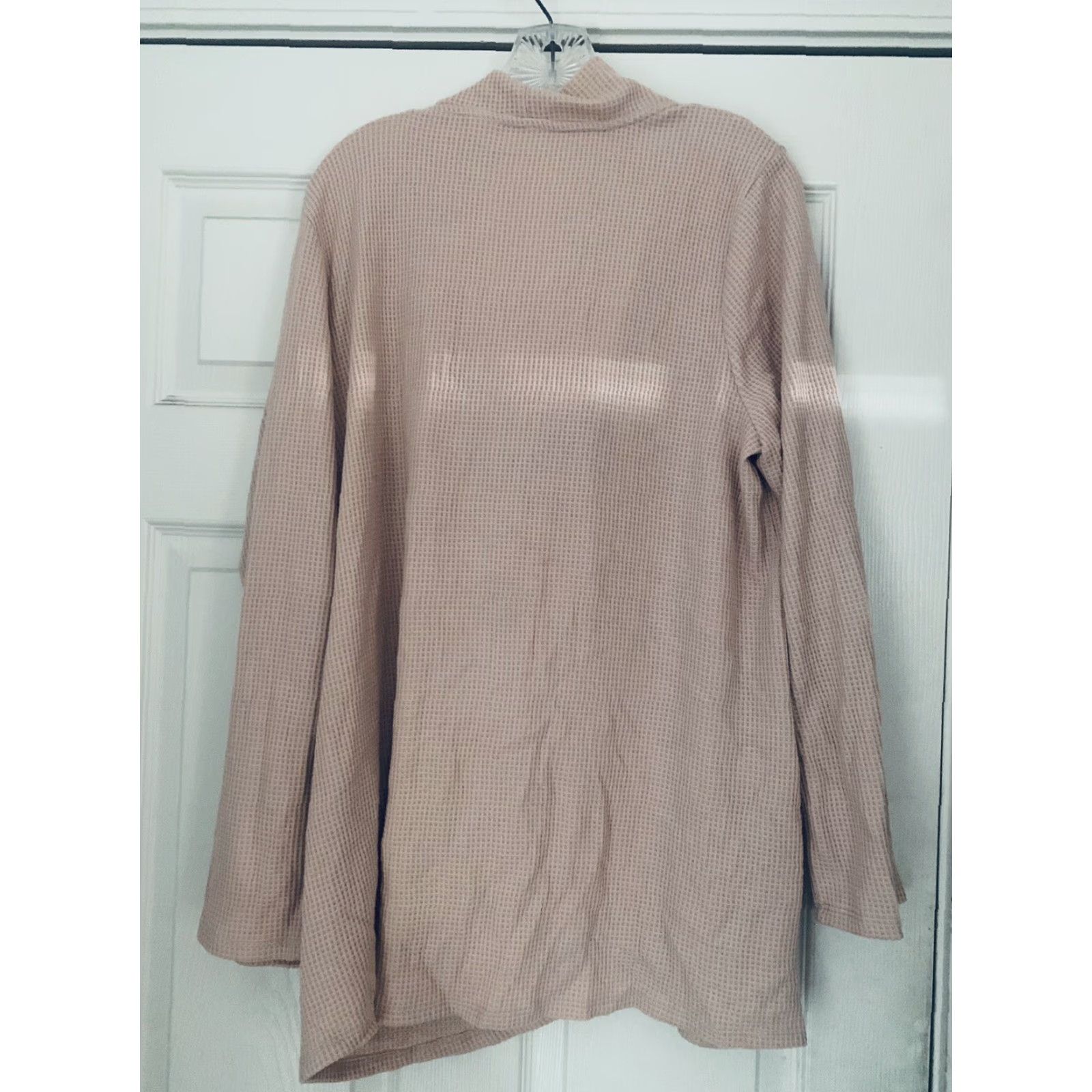 Vintage CHICO'S Zenergy NWT Waffle Convertible Sweater Top Size 3 US 16 18 Pink Cardigan Womens Thermal Knit Size XS / US 0-2 / IT 36-38 - 4 Thumbnail