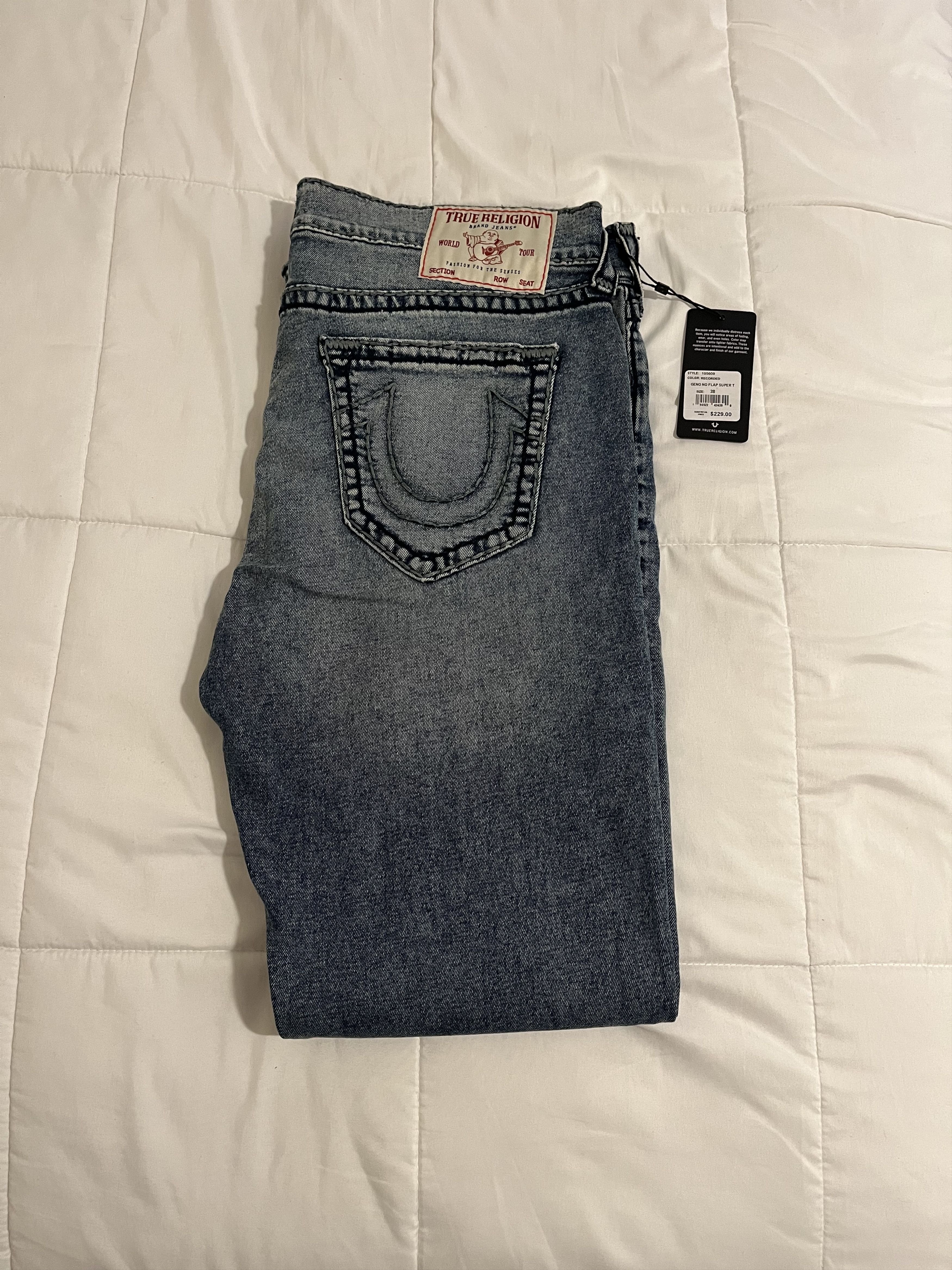 True Religion True Religion Geno Relaxed Slim Jeans Size US 38 / EU 54 - 1 Thumbnail