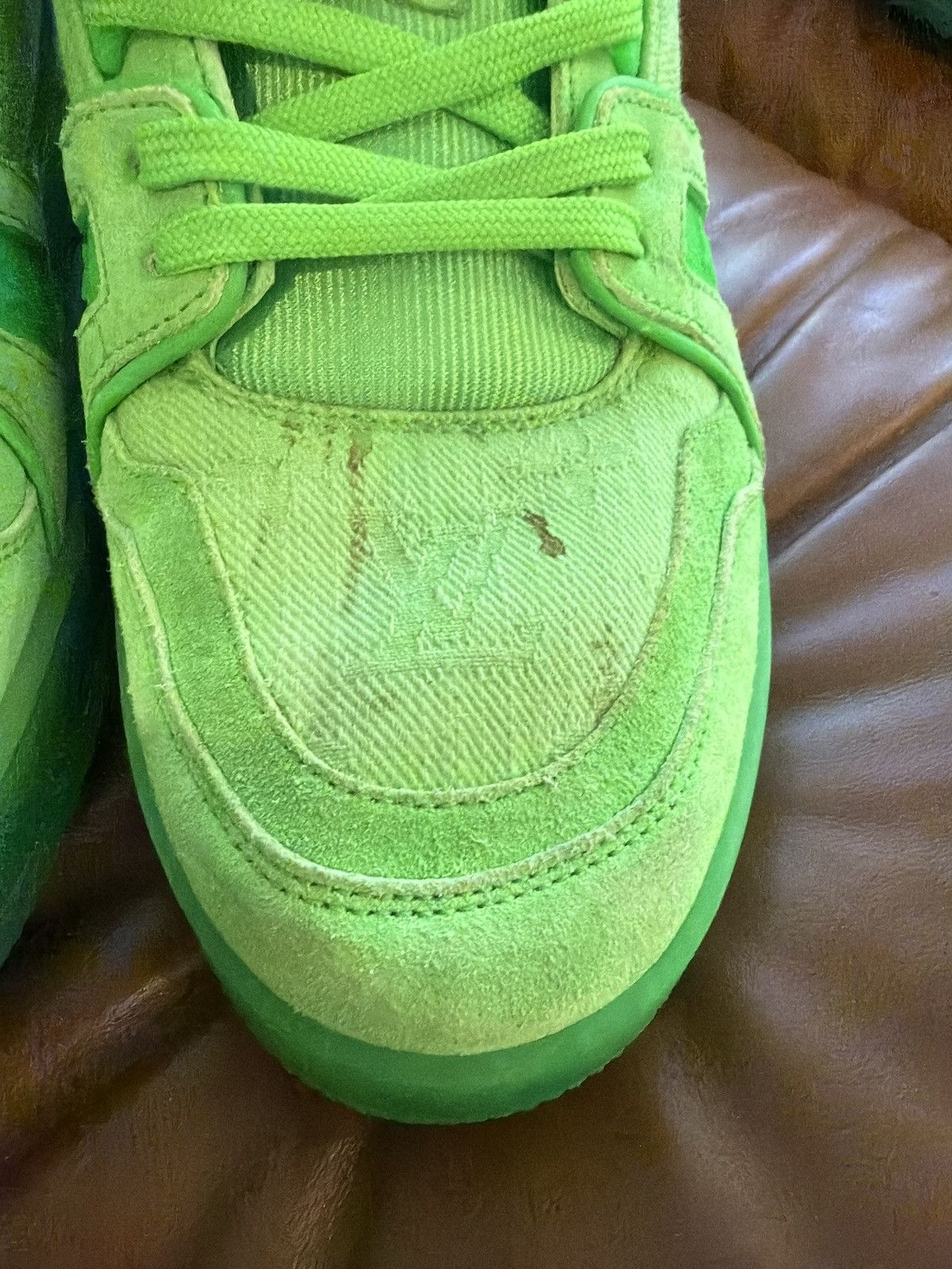 Louis Vuitton Louis Vuitton X Virgil Abloh - LV Trainer - Green Size US 10 / EU 43 - 3 Thumbnail