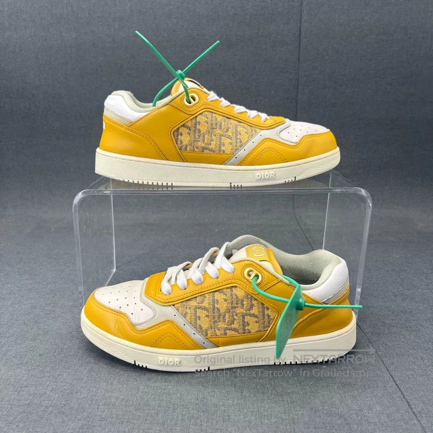 Dior Dior B27 Yellow White Sneakers. Size US 6 / EU 39 - 6 Thumbnail