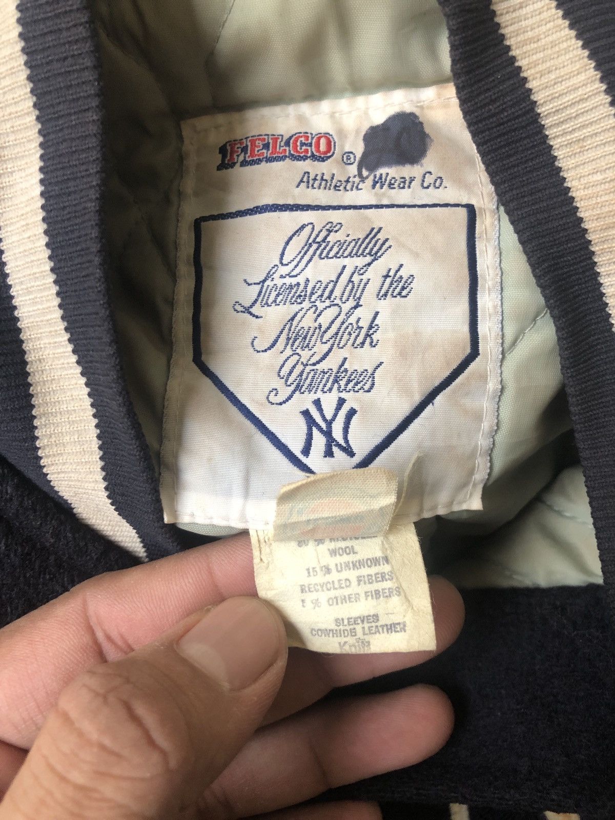 New York Yankees × Vintage VINTAGE NEW YORK YANKEES VARSITY JACKET Size US M / EU 48-50 / 2 - 11 Thumbnail