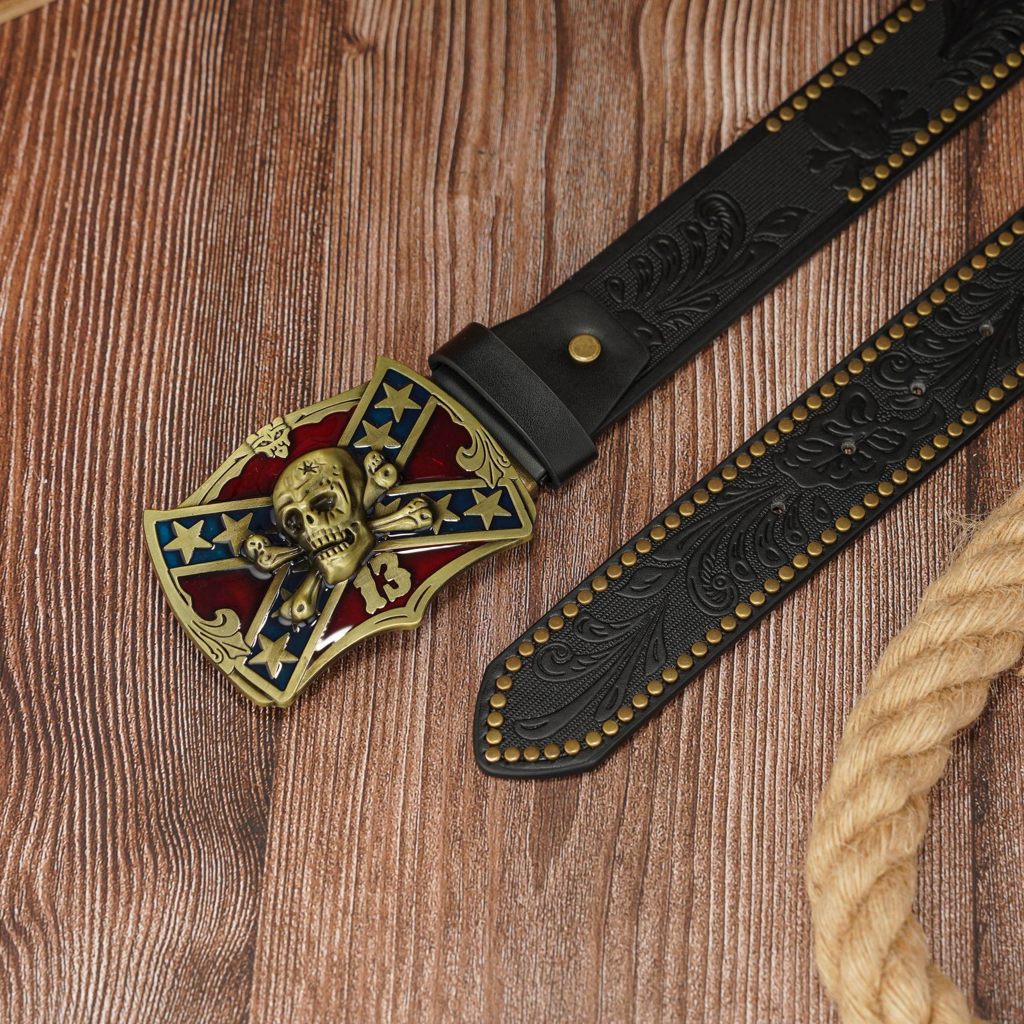 Japanese Brand × Leather Skull Buckle Belt Size ONE SIZE - 2 Thumbnail