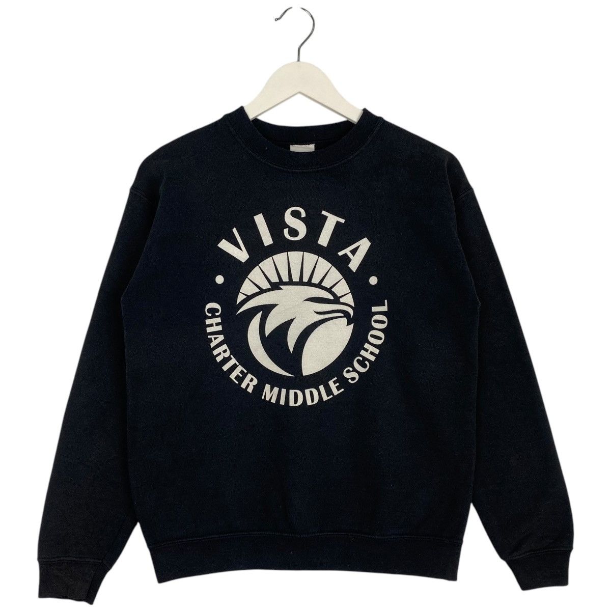 Gildan × Vintage Vintage Gildan Printed Crewneck Sweatshirt Black Size XL Size US M / EU 48-50 / 2 - 1 Thumbnail