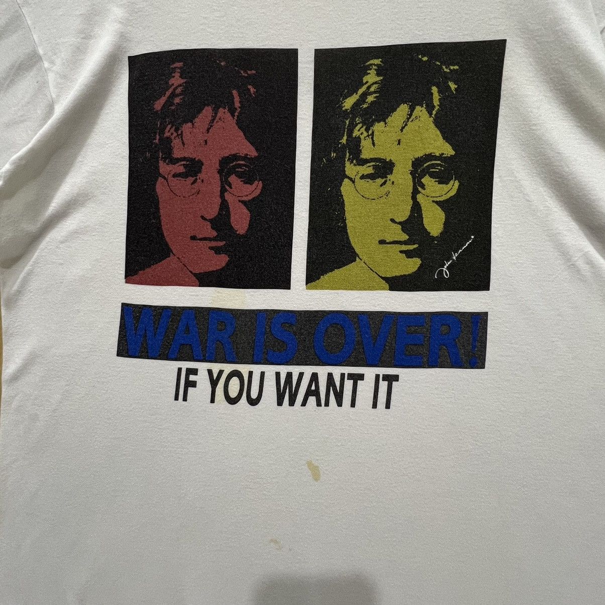 Japanese Brand × Vintage 🔥🔥🔥Rare X Vintage John Lennon🔥🔥🔥War is Over Size US L / EU 52-54 / 3 - 4 Thumbnail