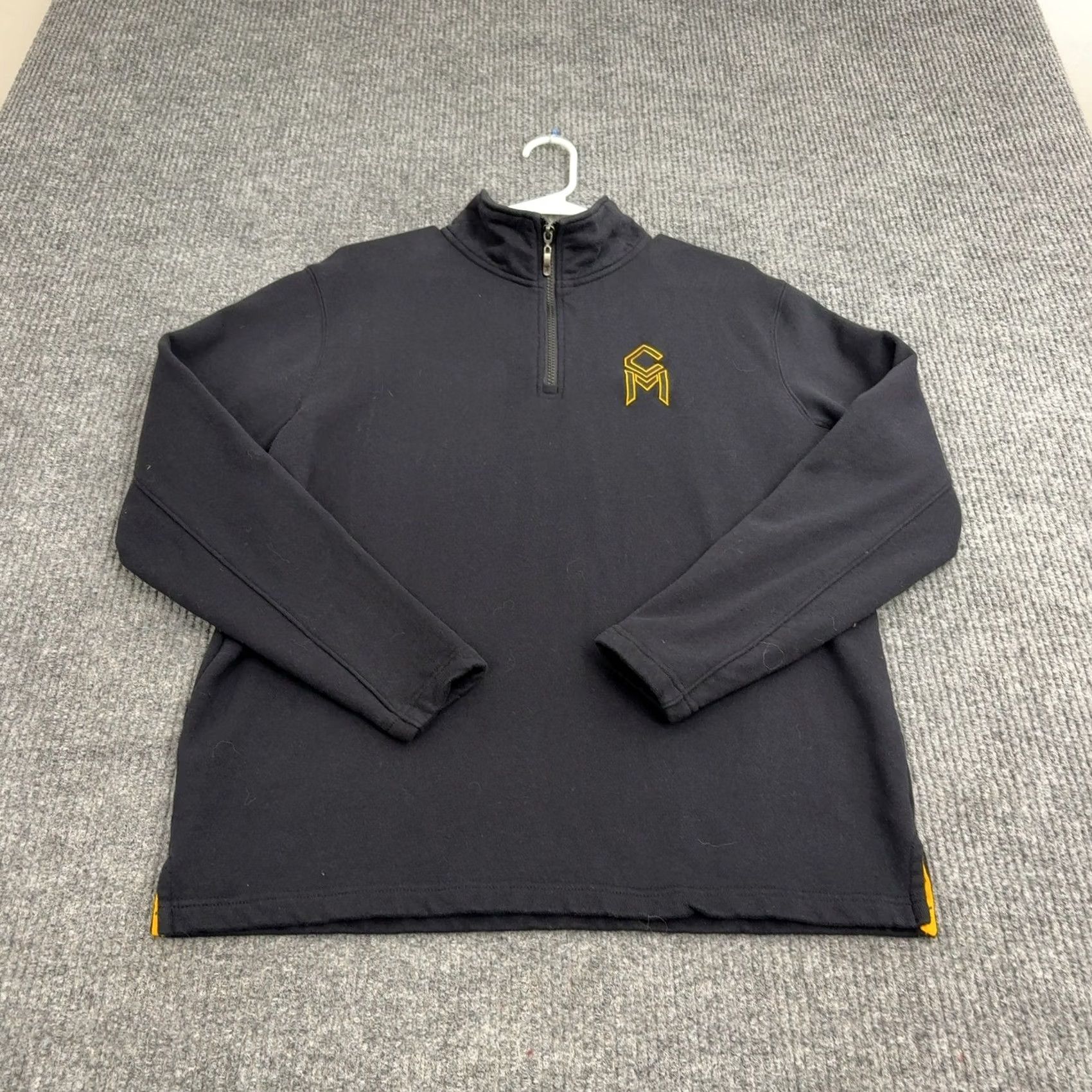 Vintage The Black Dog Sweatshirt Mens XS Black Quarter Zip Mock Neck Casual Sporty Size US XS / EU 42 / 0 - 3 Thumbnail