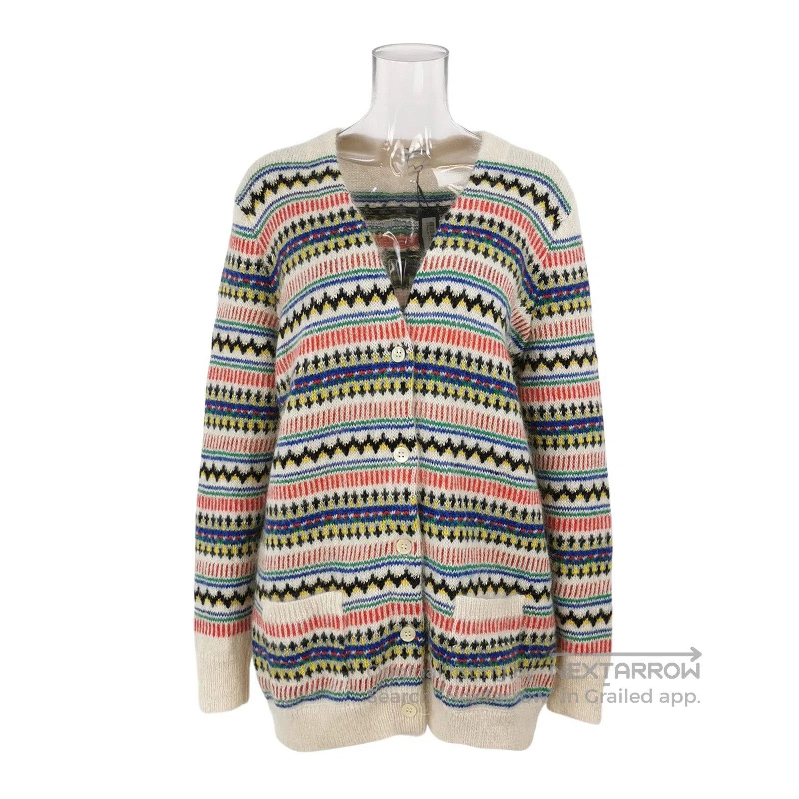 Saint Laurent Paris Saint Laurent Striped V. Size US M / EU 48-50 / 2 - 1 Thumbnail