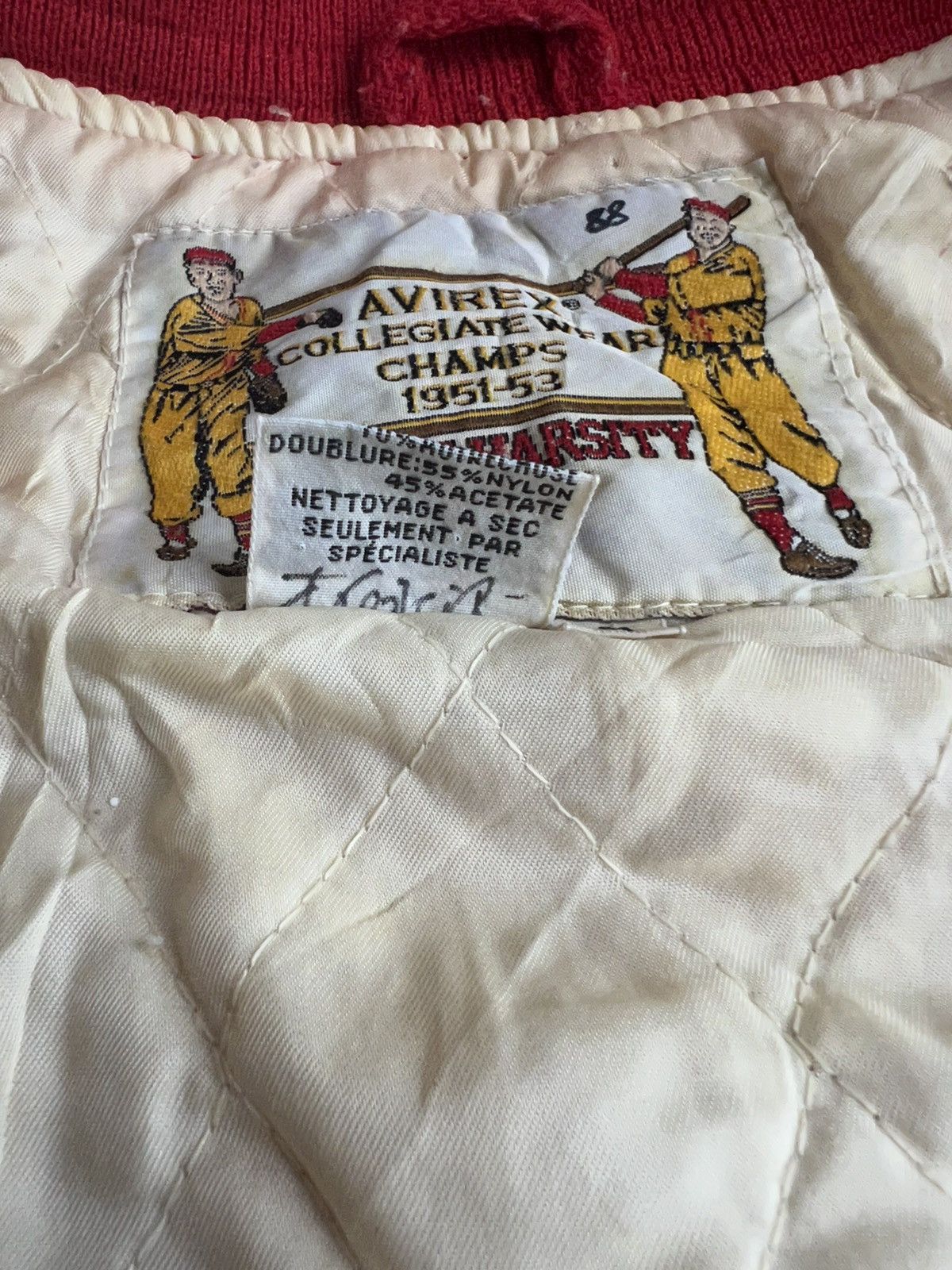 Aero Leathers × Avirex × Vintage 50s Avirex Champs Collegiate Patches Varsity Baseball Jacket Size US L / EU 52-54 / 3 - 11 Thumbnail