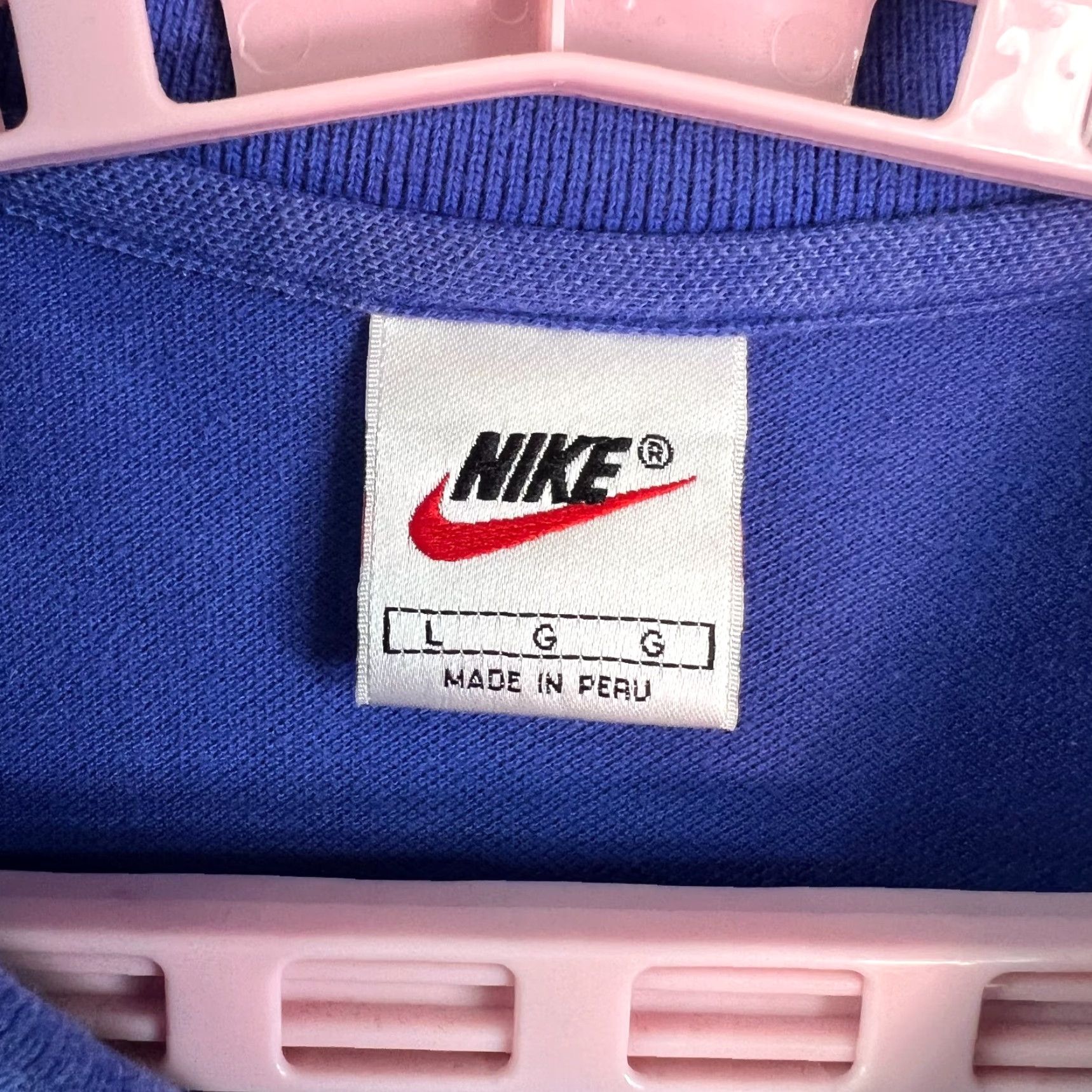 Nike Nike Blue Polo Shirt Mens Large Collared Short Sleeve Polo Shirt Casual Cotton Blend Logo Accent Size US L / EU 52-54 / 3 - 5 Thumbnail