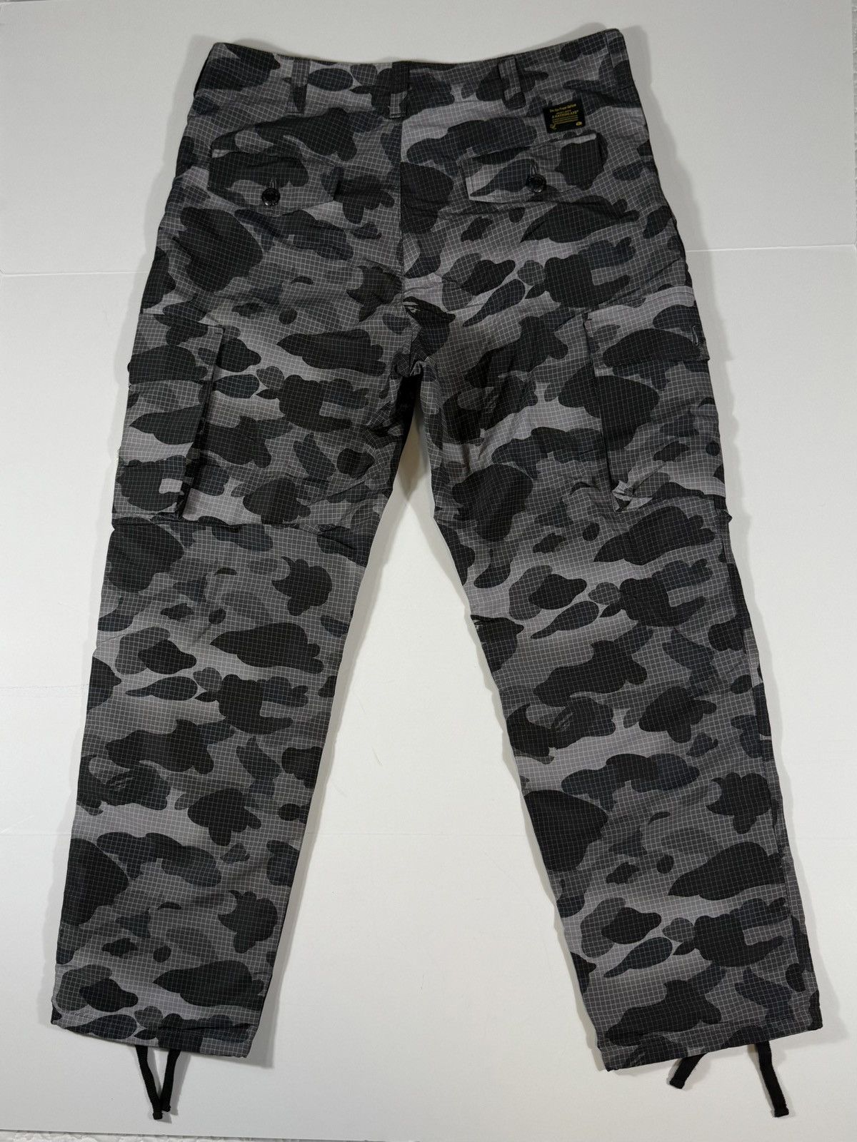 Bape Bape Grid Camo Black 6 Pocket Pants Size US 32 / EU 48 - 2 Thumbnail