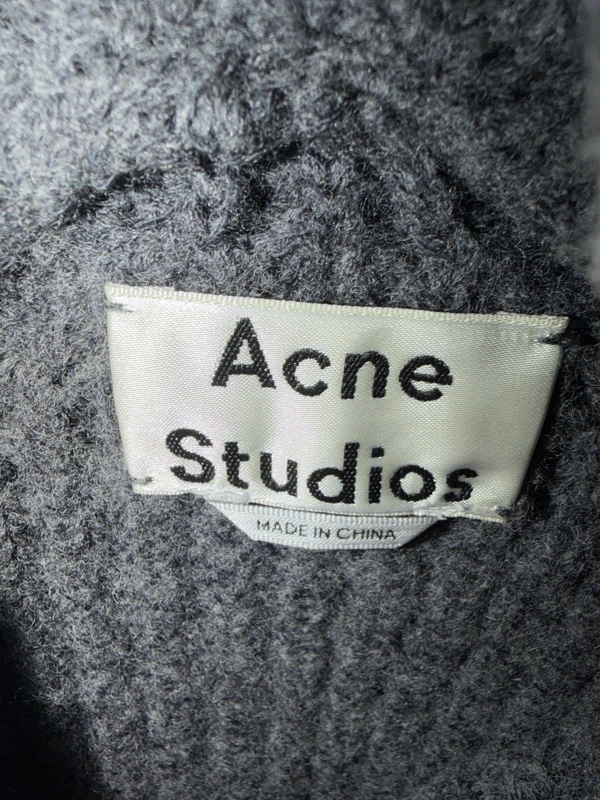Acne Studios Acne Studios Kory Gray Ribbed Turtleneck Sweater Size US S / EU 44-46 / 1 - 4 Thumbnail