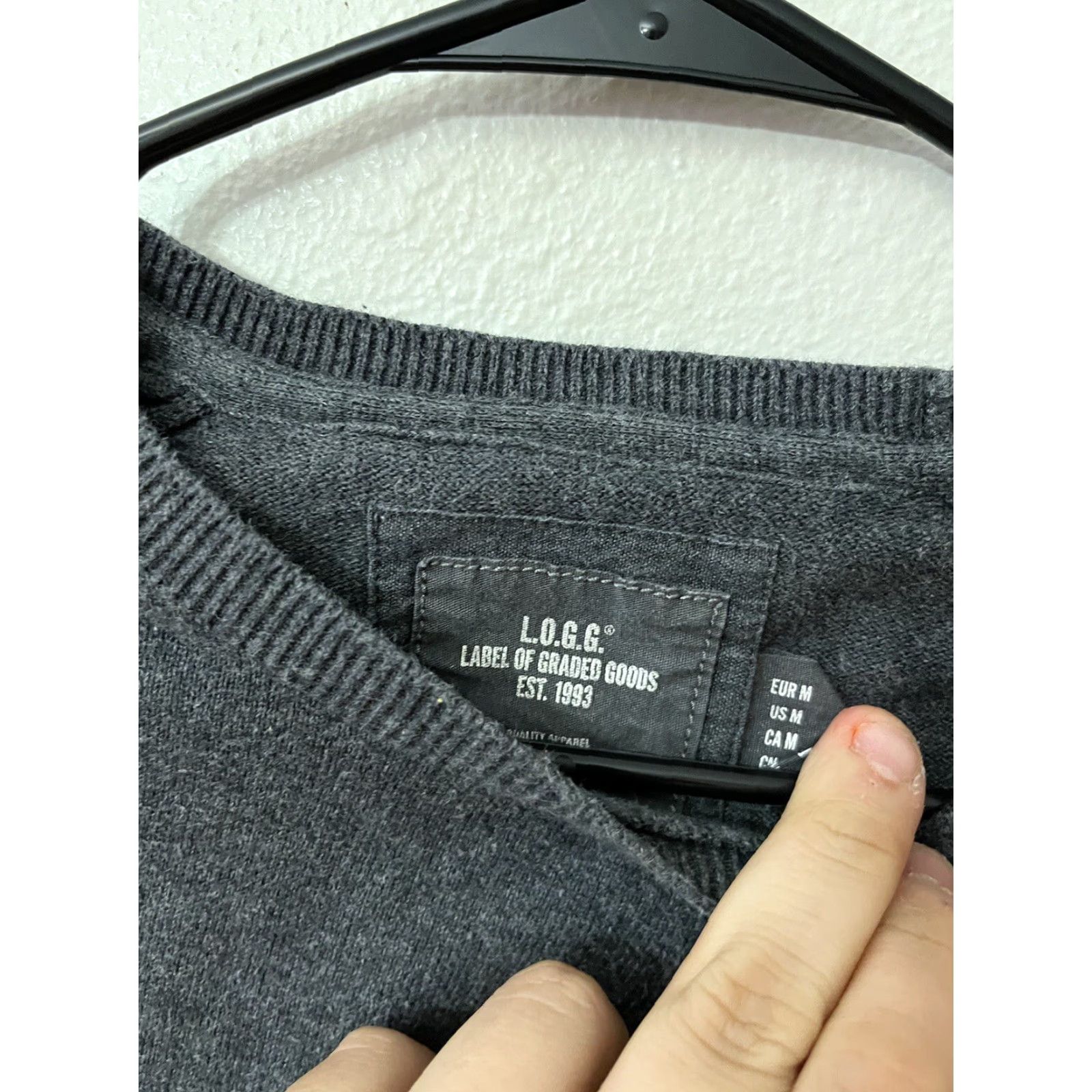 H&M H&M Logg Sweatshirt Men’s M Gray Solid Pullover Size US M / EU 48-50 / 2 - 3 Thumbnail