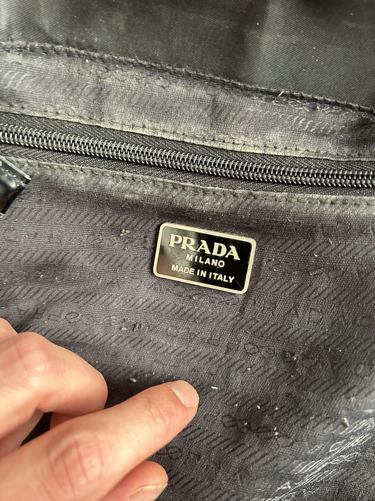 Prada Prada Nylon Tote Bag with Iconic Triangle Logo Size ONE SIZE - 8 Thumbnail