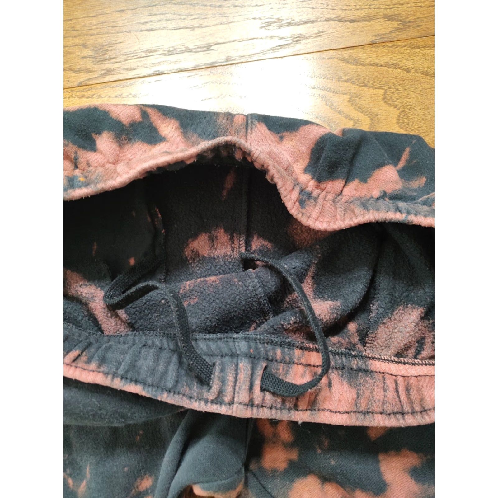 Nike Nike Sweatpants Mens Large Black Acid Wash Tie Dye Fleece Club 90s Size US 33 - 6 Thumbnail