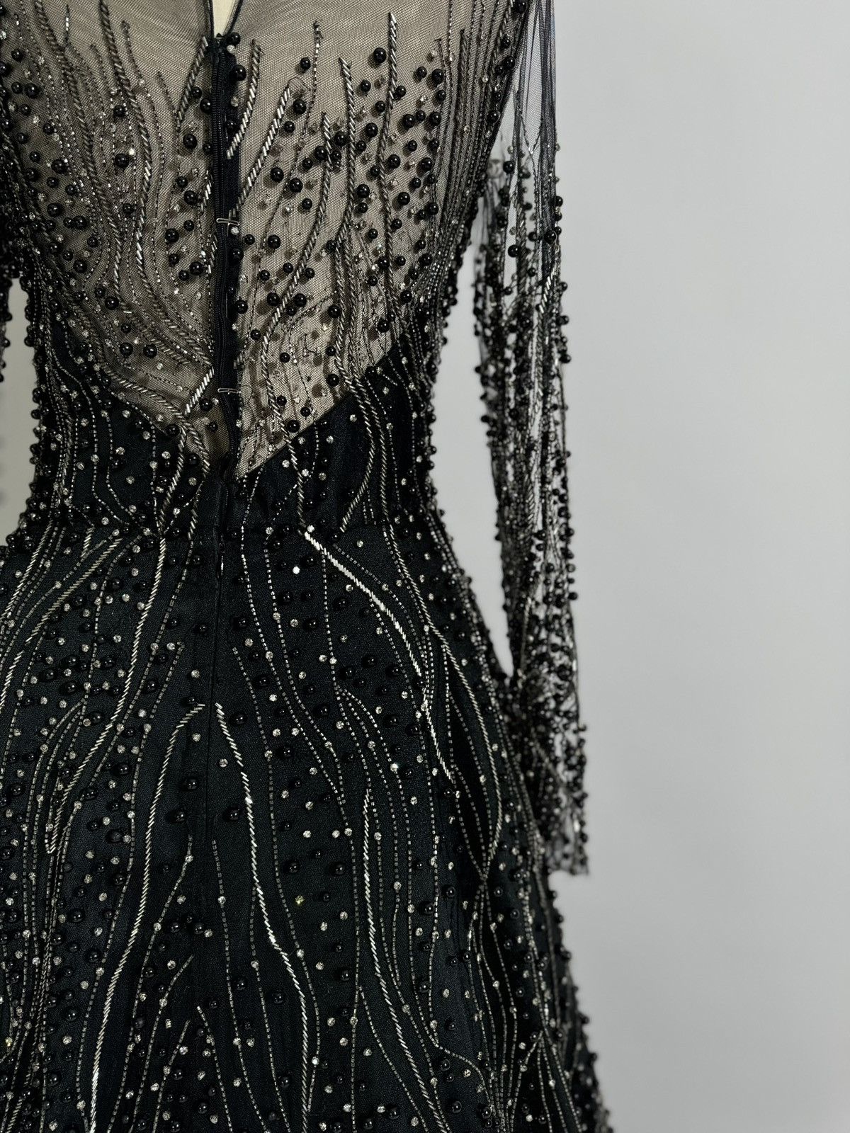 Other Brand New US 10 GEMY MAALOUF Beaded Embroidered Gown Size L / US 10 / IT 46 - 11 Thumbnail
