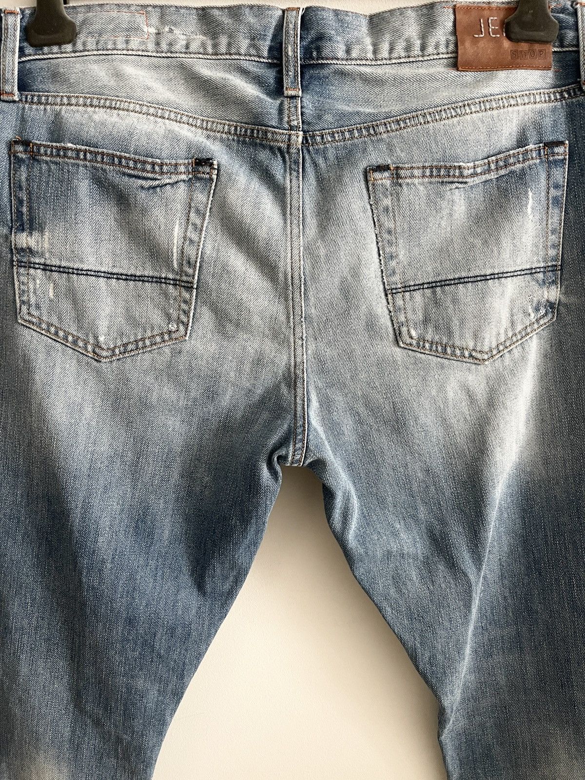 Japanese Brand STEAL! 2000s Jean Shop Distressed Boro Denim Jeans Size US 36 / EU 52 - 7 Thumbnail