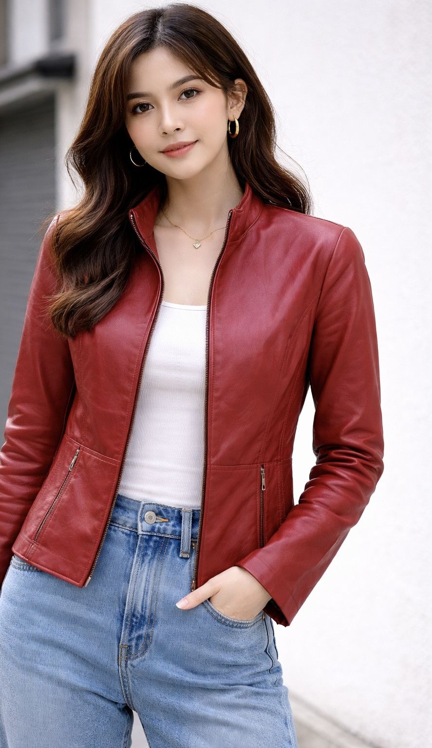 Vivienne Tam AW2016 Vivienne Tam Lamb Leather Jacket Size S / US 4 / IT 40 - 1 Thumbnail