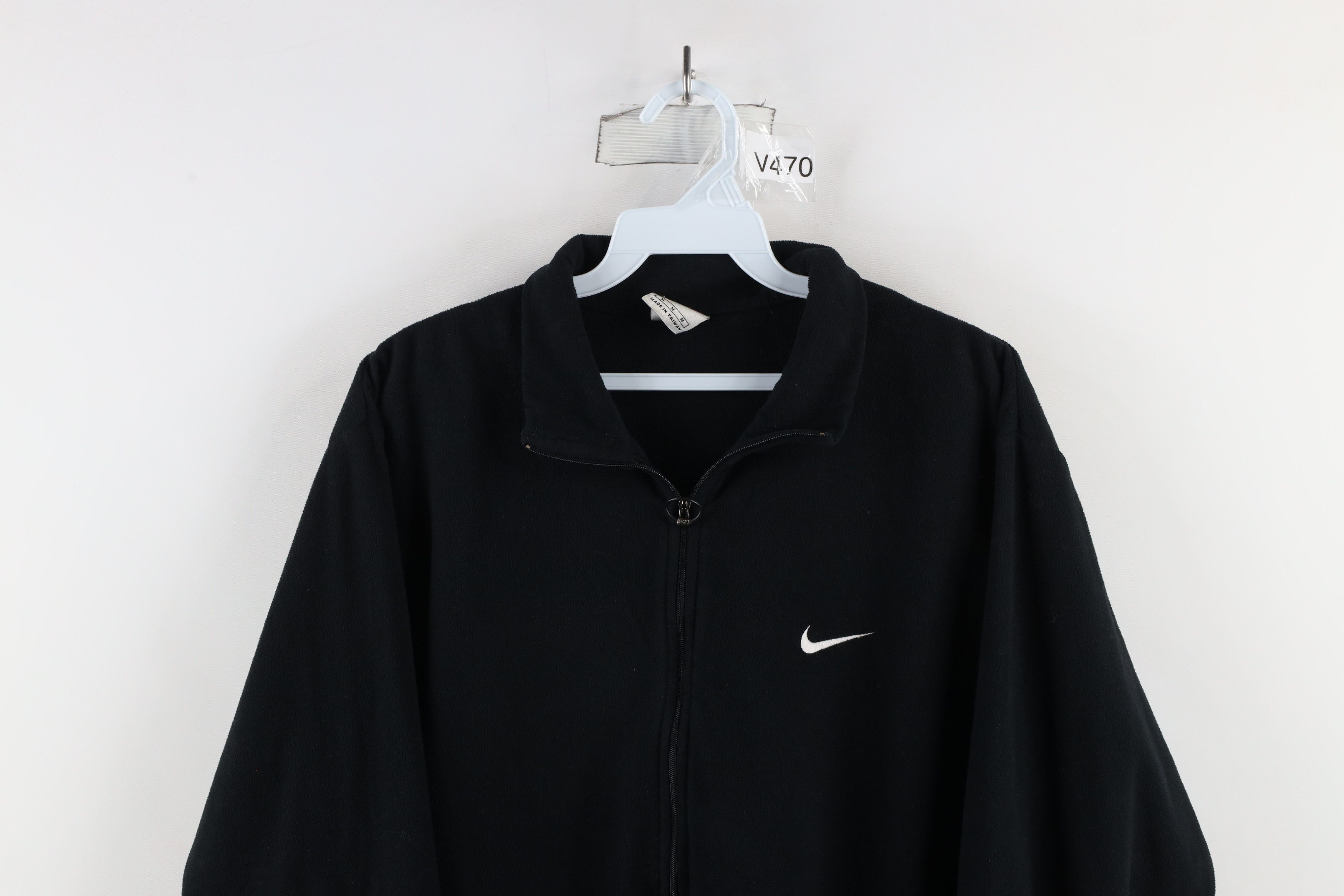 Nike × Vintage Vintage 90s Nike Scott Mini Swoosh Half Zip Fleece Sweater Size US M / EU 48-50 / 2 - 2 Thumbnail