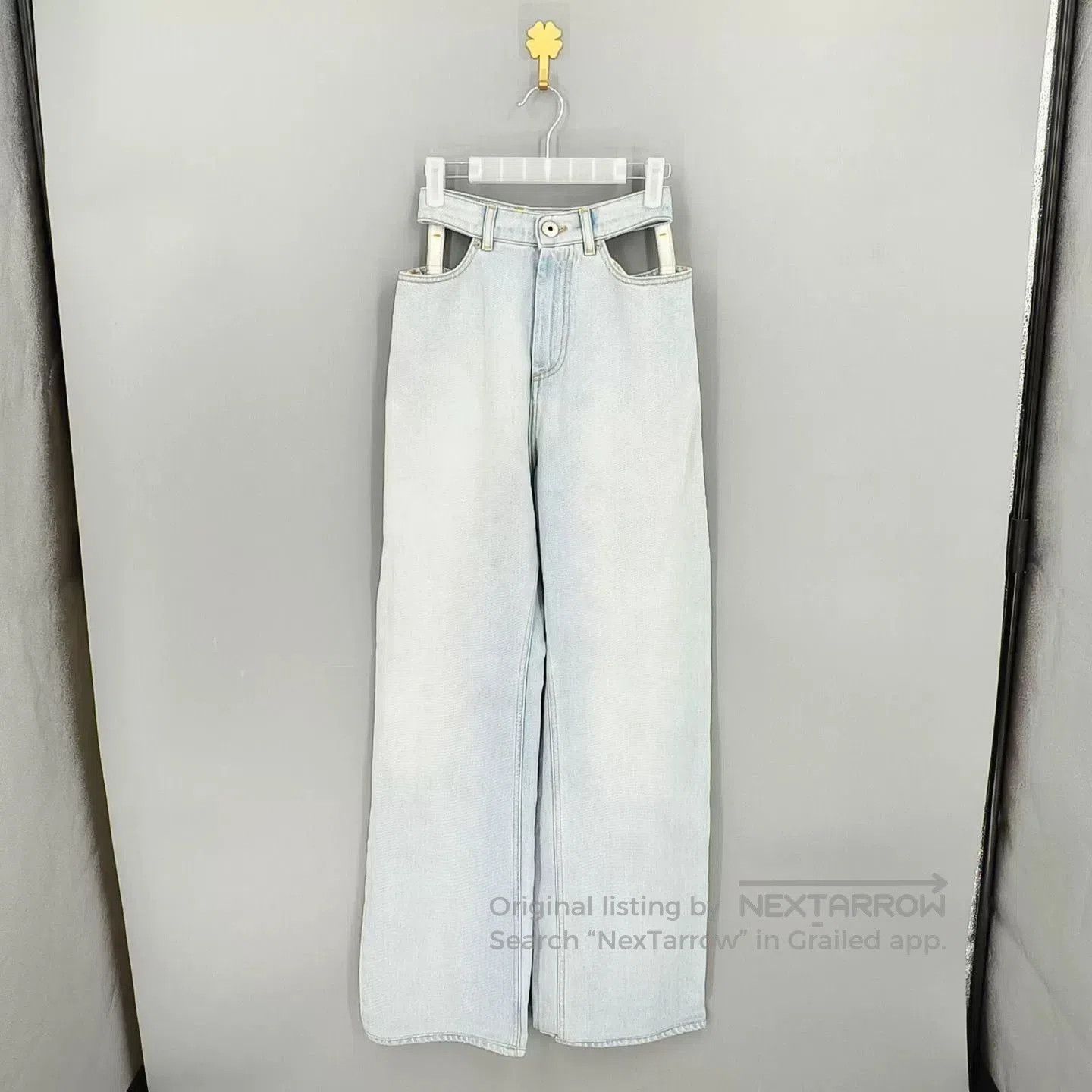 Maison Margiela Maison Margiela Deconstructed Denim Wide Leg Pants. Size 35" - 1 Thumbnail