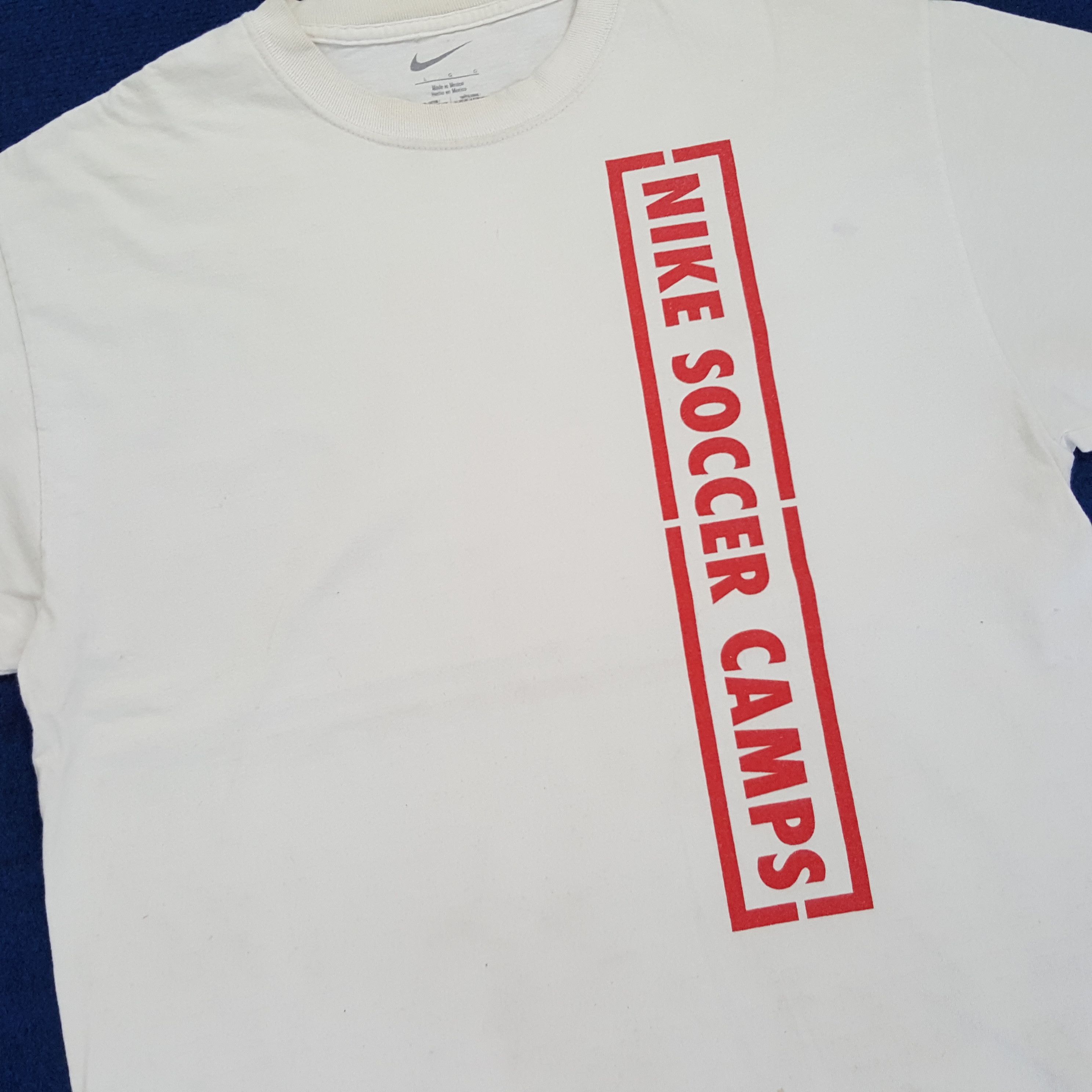 Nike × Vintage Vintage Nike Soccer Camps Sports T-shirt Size US L / EU 52-54 / 3 - 2 Thumbnail
