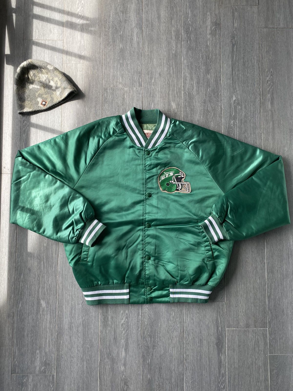 NFL Vintage 90’s NFL New York Jets Locker Line Jacket Size US L / EU 52-54 / 3 - 1 Thumbnail