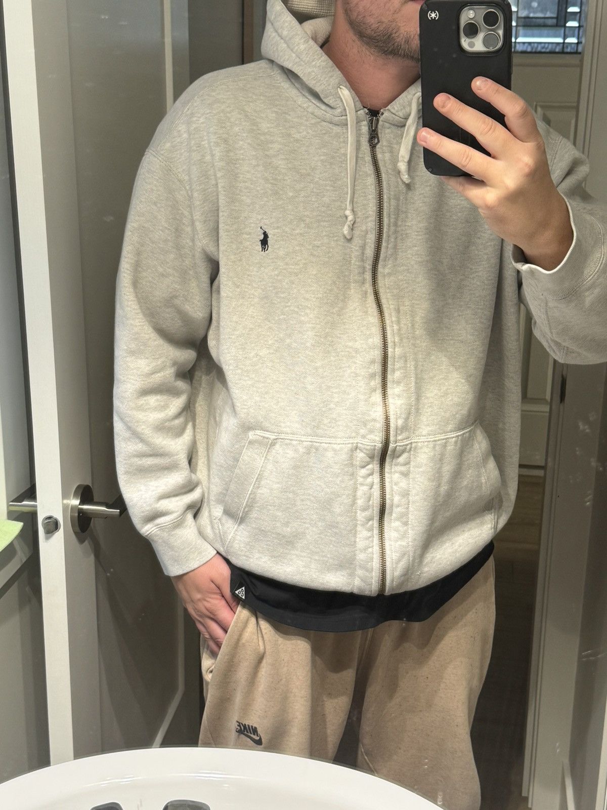 Polo Ralph Lauren 🔥Vintage Polo Ralph Lauren Hoodie Jaclet Grey/RRL Vibe Size US XL / EU 56 / 4 - 16 Thumbnail