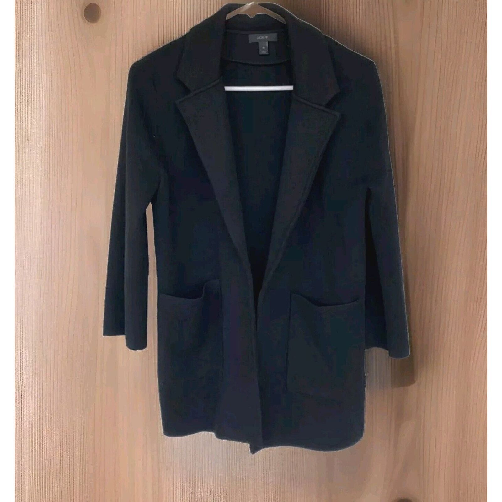 J.Crew J. Crew Sophi Re-Imagined Black Plazer Wool Blend Cardigan Size XL / US 12-14 / IT 48-50 - 5 Thumbnail