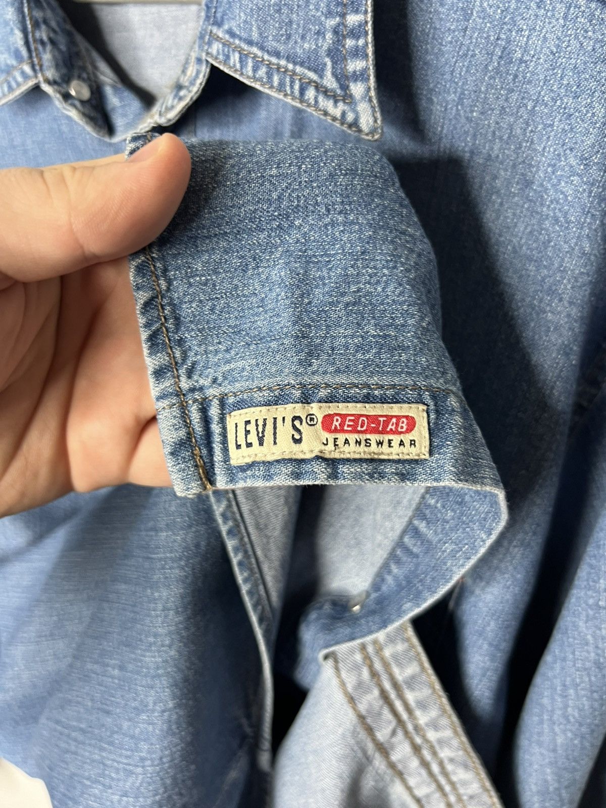 Levi's Levi’s Red Tab Denim Shirt Long Sleeve Rare Size US L / EU 52-54 / 3 - 10 Thumbnail