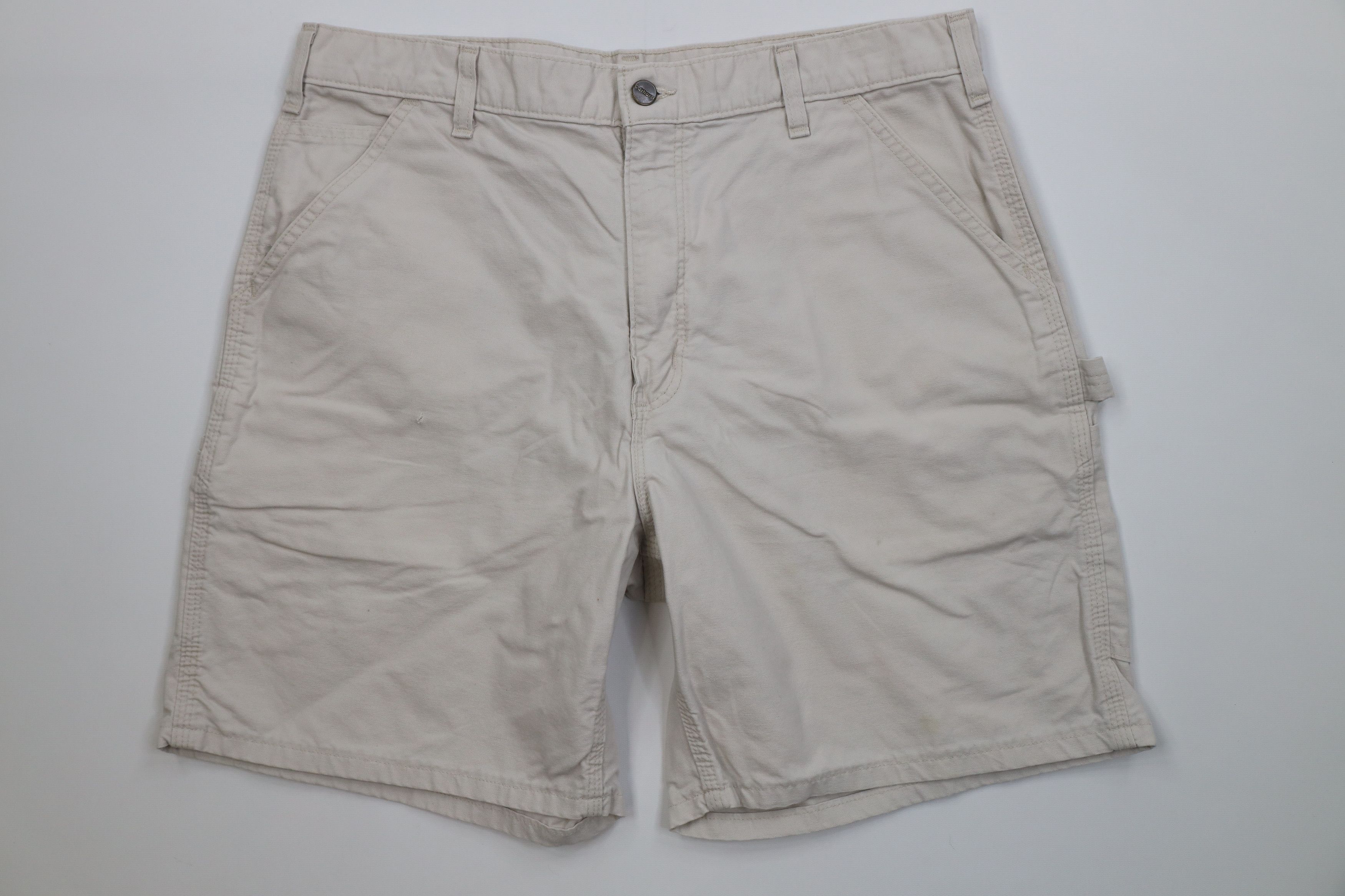 Carhartt Vintage Y2K Carhartt Above Knee Relaxed Fit Shorts Putty Size US 36 / EU 52 - 1 Thumbnail