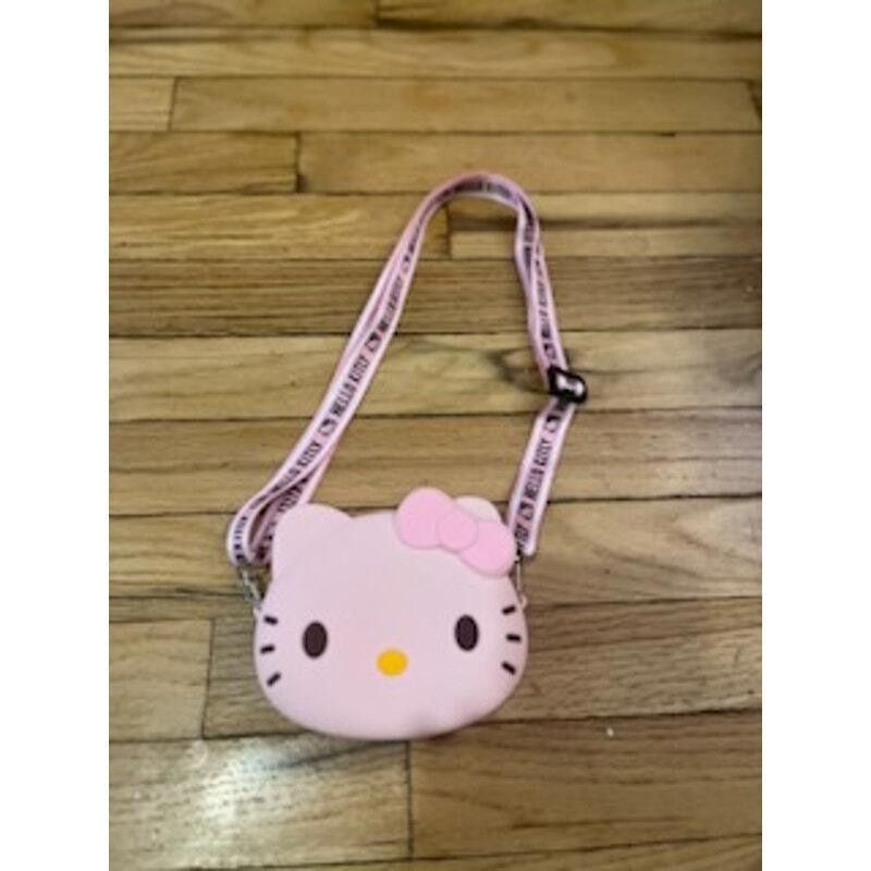 Designer Hello Kitty Crossbody Bag with Bow Pink Strap One Size Size ONE SIZE - 1 Thumbnail