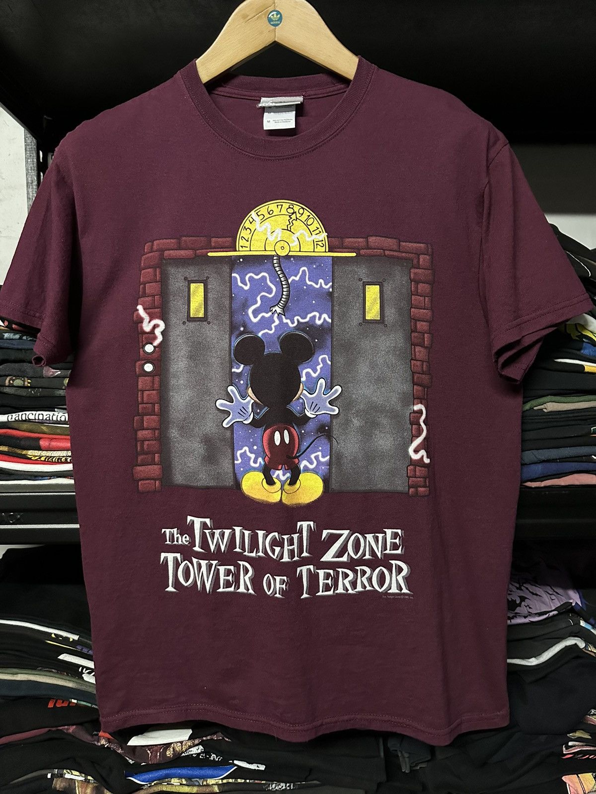 Disney × Vintage Vintage The Twilight Zone Tower Of Terror Disney Horror Tee Size US M / EU 48-50 / 2 - 1 Thumbnail