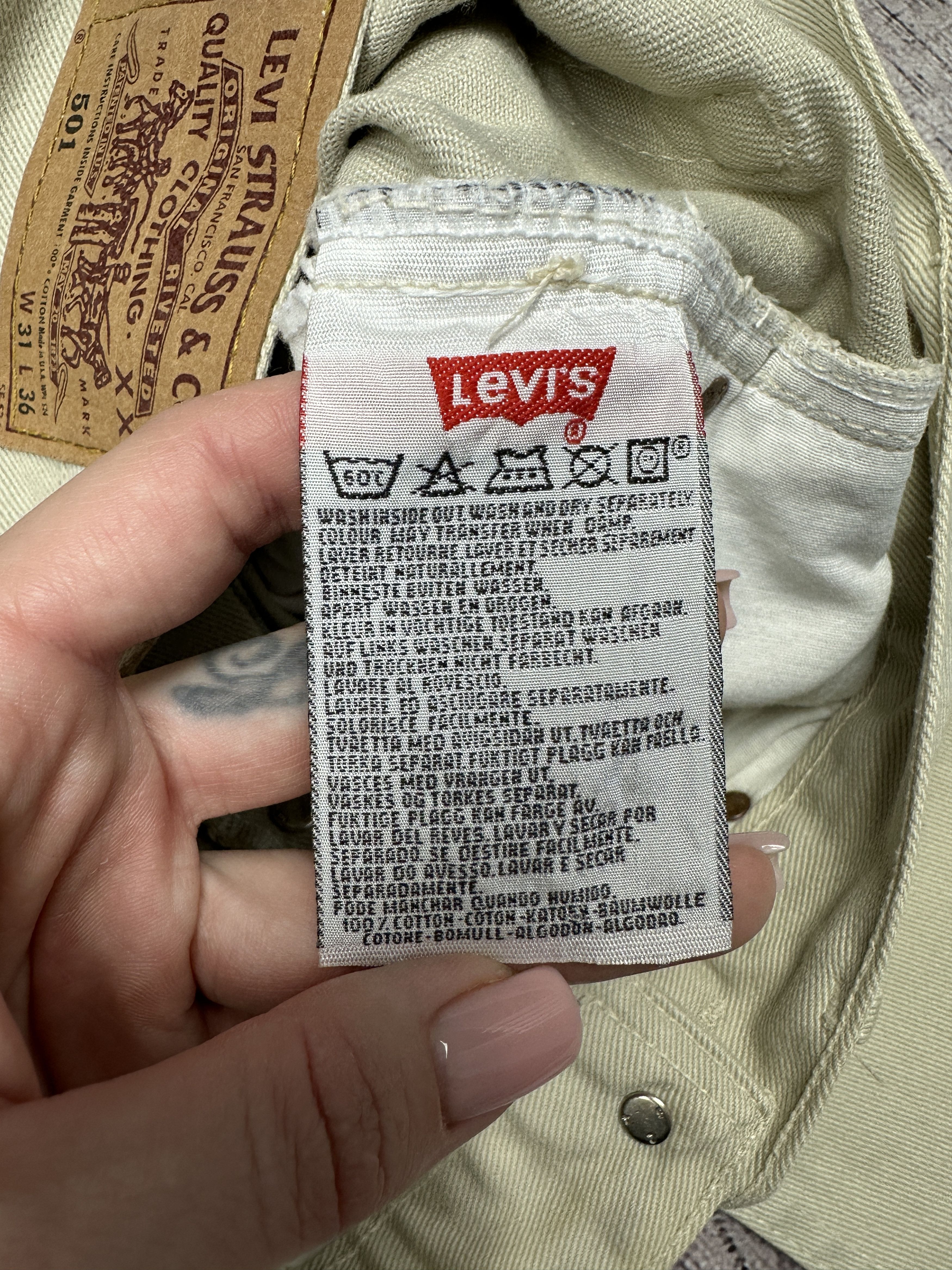 Levi's Levi's 501 Vintage Mens Denim Pants Jeans Made in USA Size US 31 - 9 Thumbnail