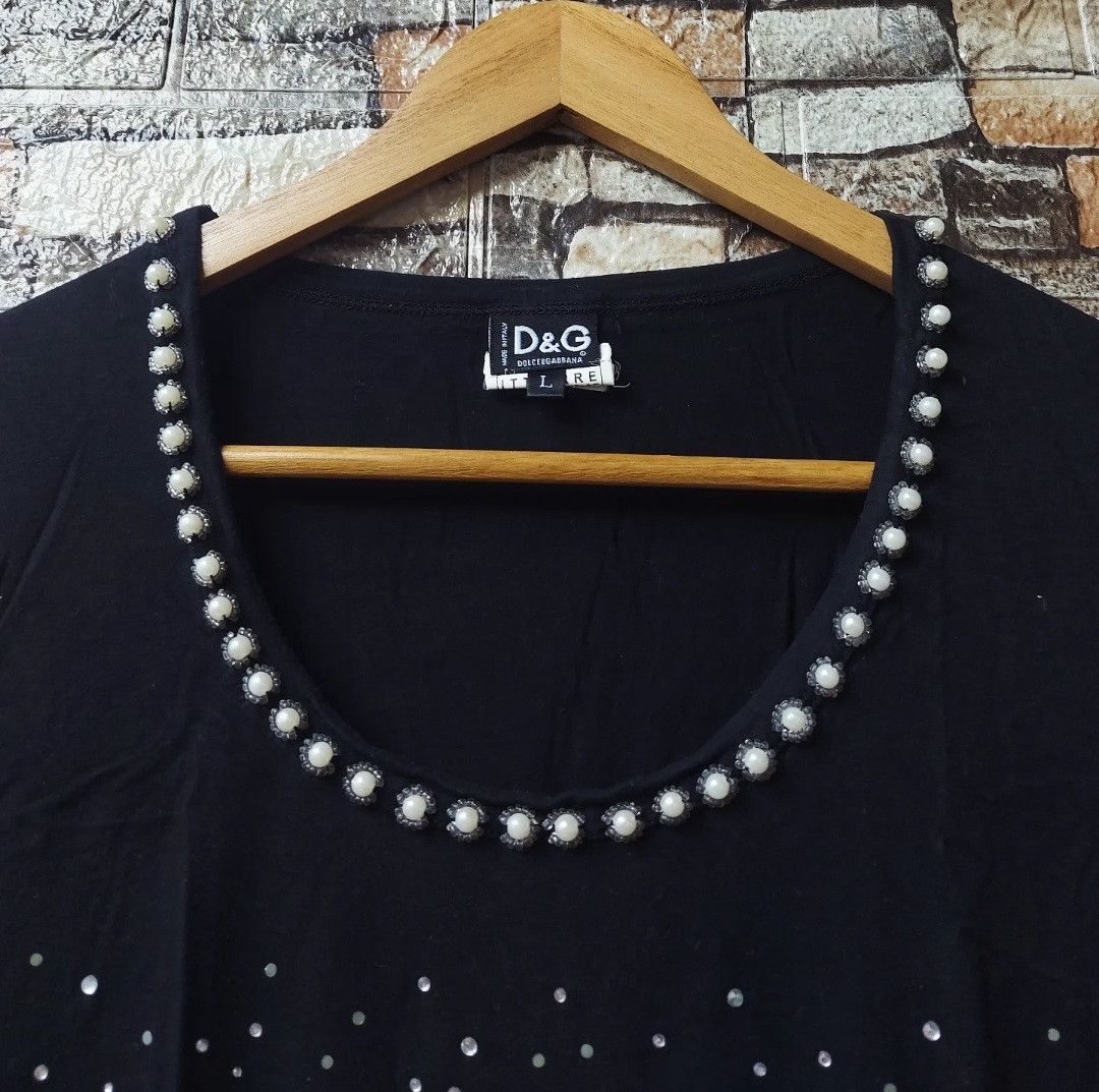 Dolce & Gabbana Vintage Dolce & Gabbana Rhinestone Size L / US 10 / IT 46 - 4 Thumbnail