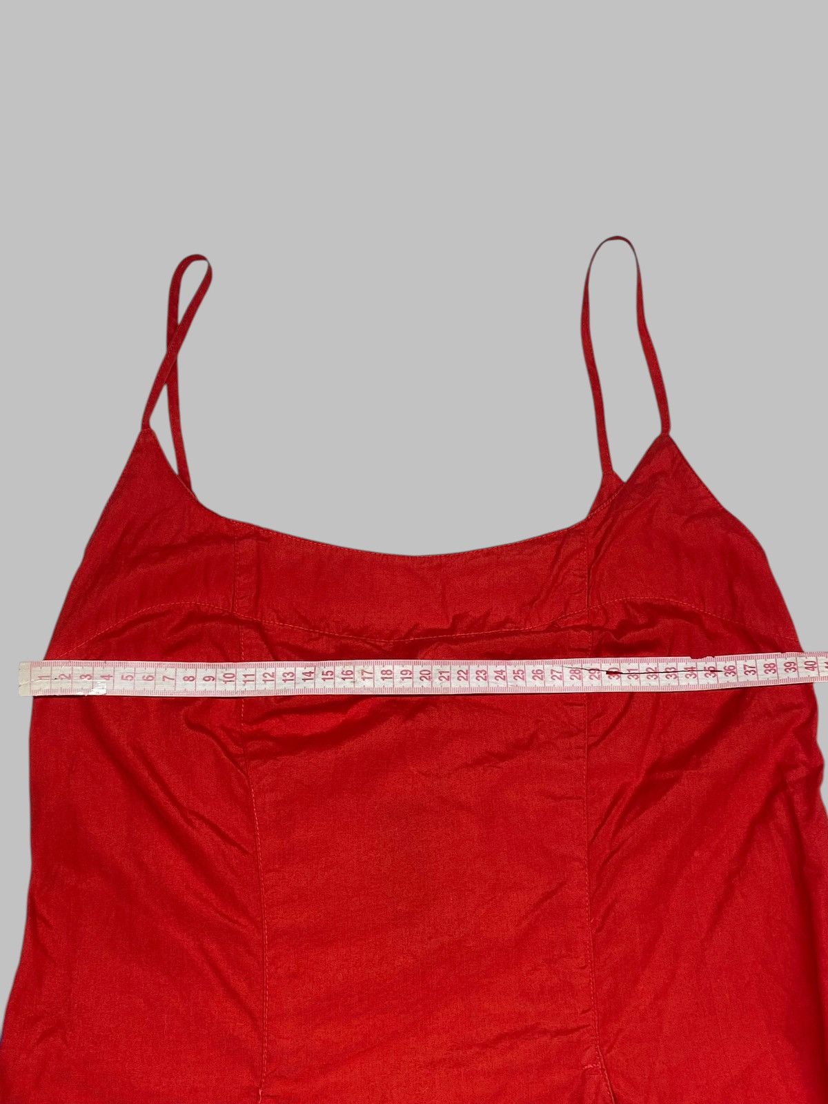 Katharine Hamnett London Vintage 1980s Katharine Hamnett Hot Red Bustier Dress Size M / US 6-8 / IT 42-44 - 14 Thumbnail