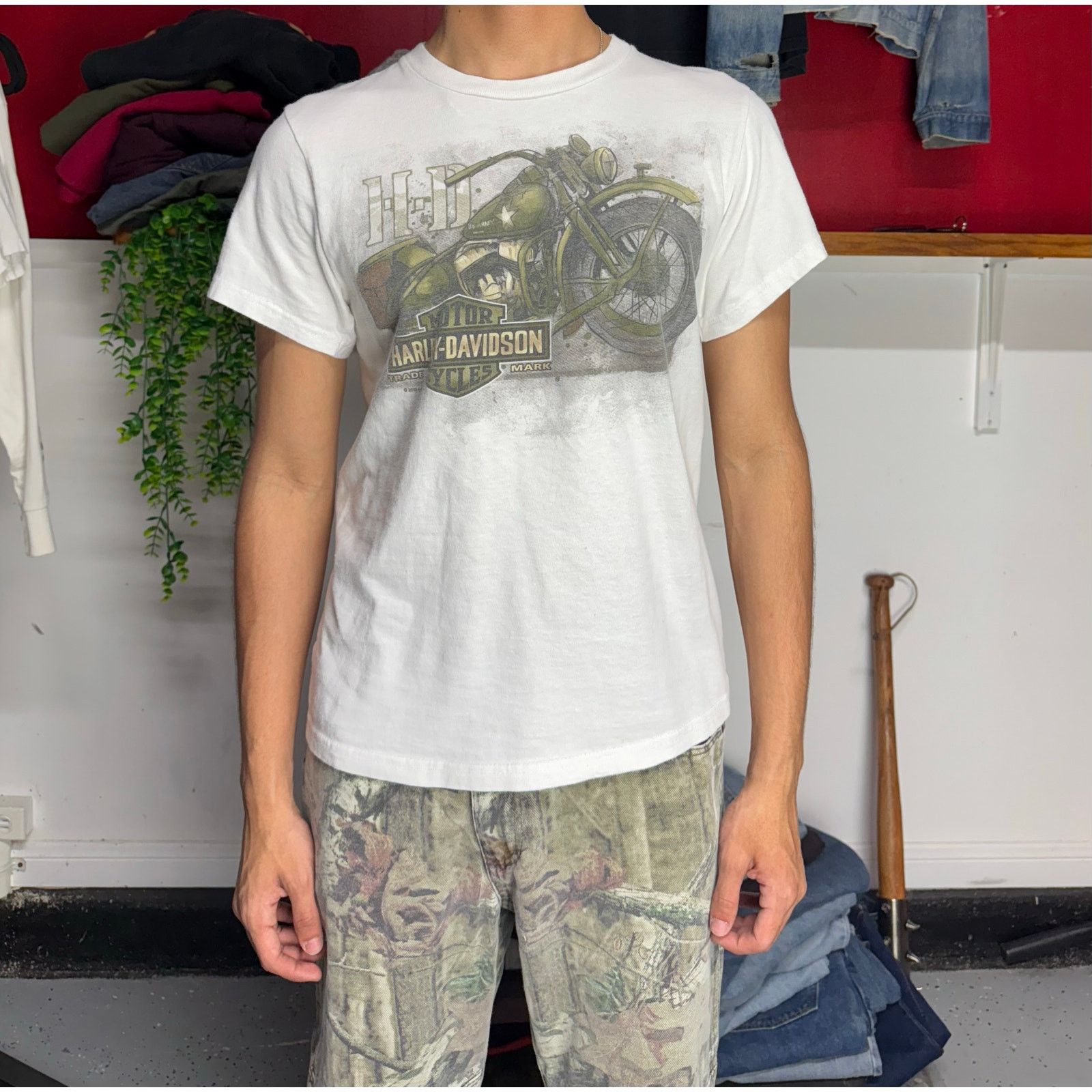 Harley Davidson Harley Davidson vintage style motorcycle tee Size US S / EU 44-46 / 1 - 1 Thumbnail
