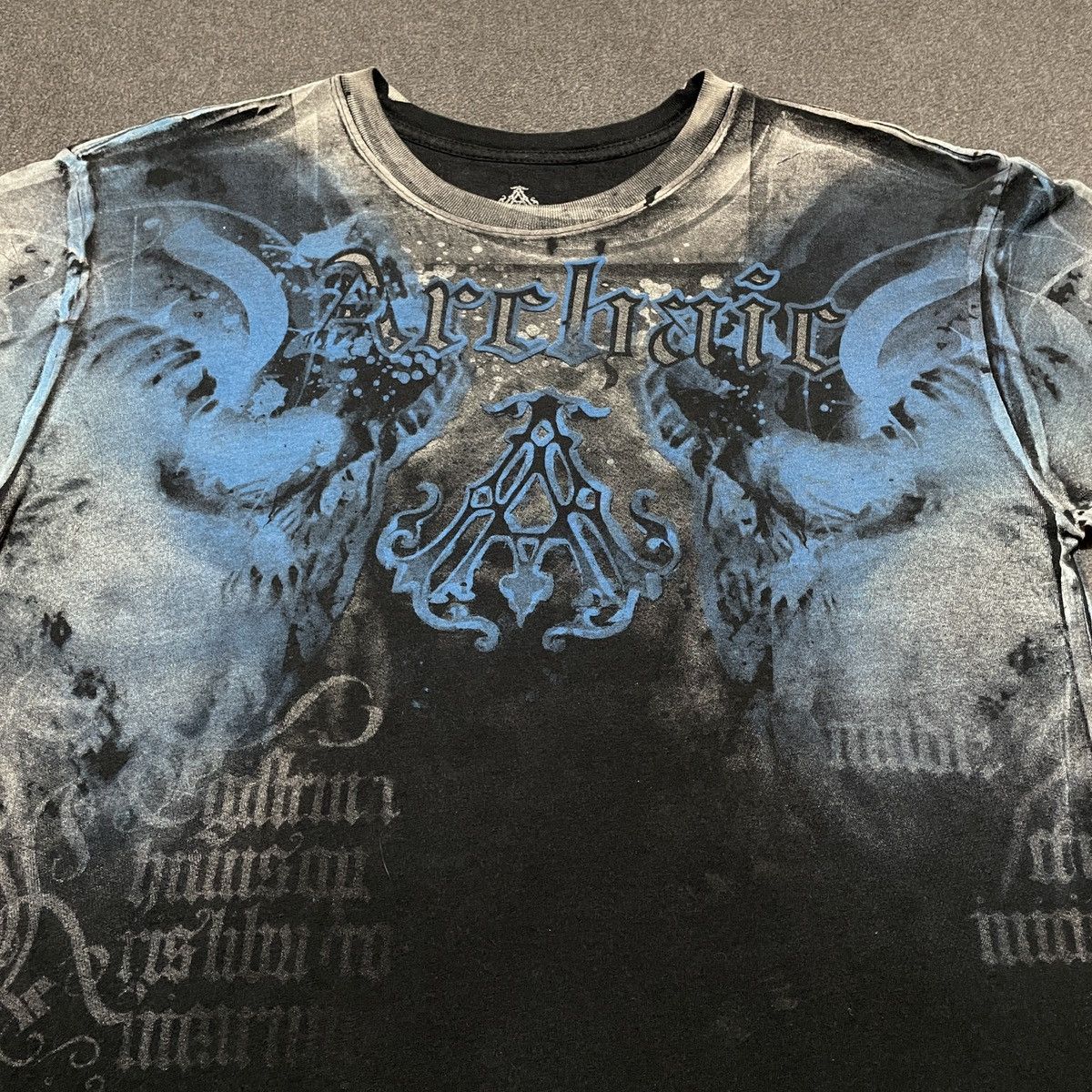 Affliction Affliction Archaic MMA Nightwatcher Skull Graphic T-shirt Size US M / EU 48-50 / 2 - 2 Thumbnail