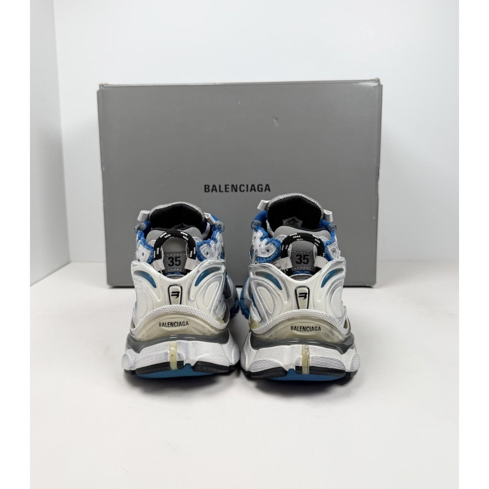 Balenciaga Size 35EU/5W - Balenciaga Runner Blue White NEW Size US 5 / IT 35 - 4 Thumbnail