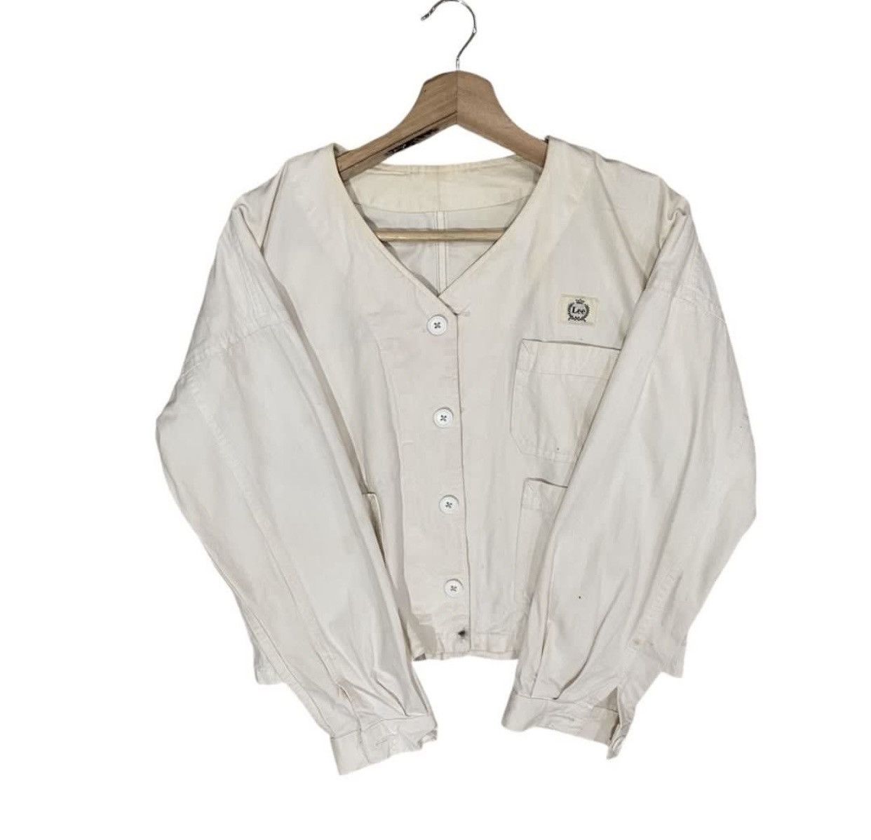 Lee ☀️VINTAGES LEE WORKWEAR CANVAS CROP JACKET Size US S / EU 44-46 / 1 - 3 Thumbnail