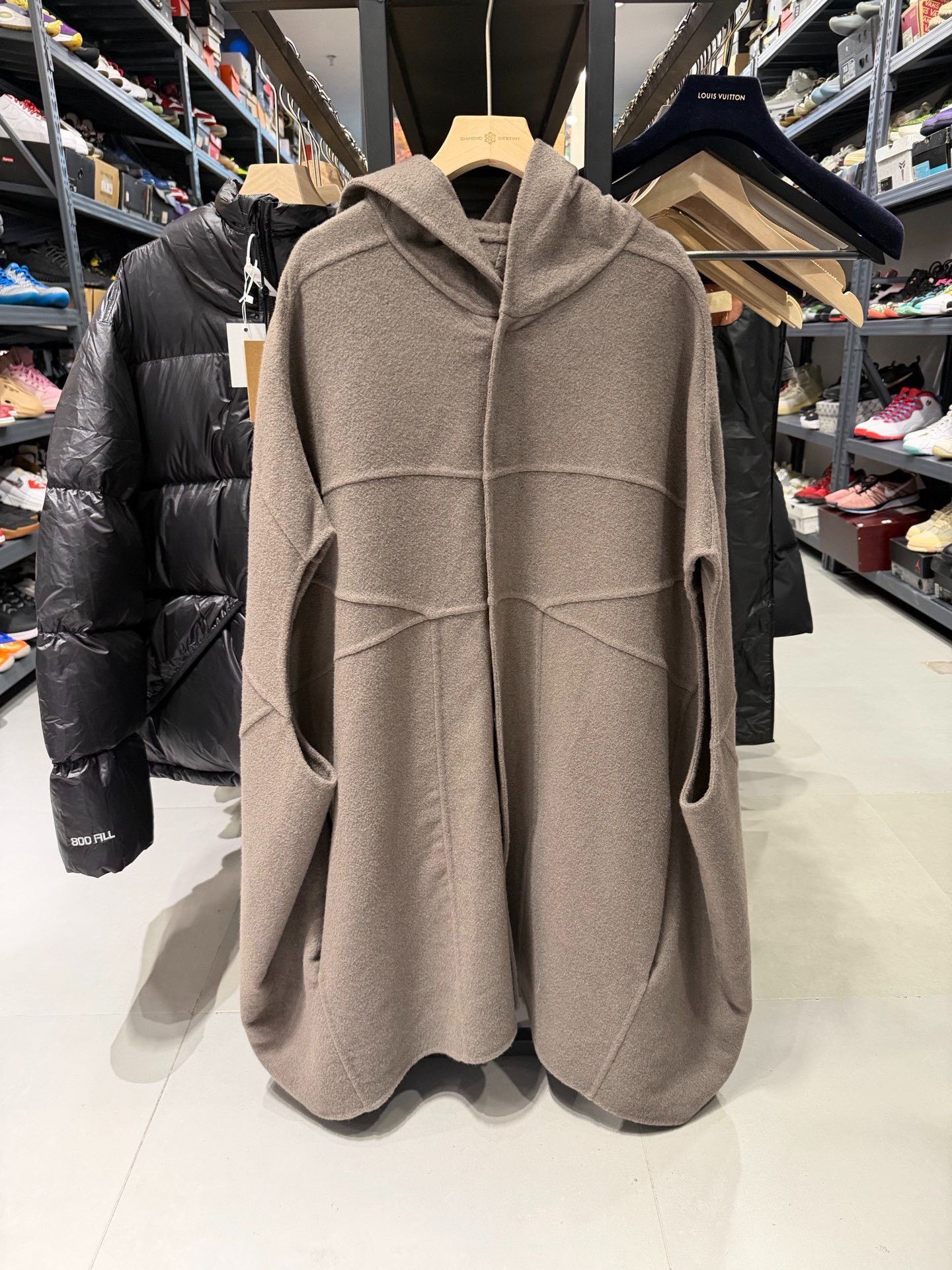 Rick Owens Rick Owens Cashmere Cape Coat Size XXS / US 00 / IT 34 - 1 Thumbnail