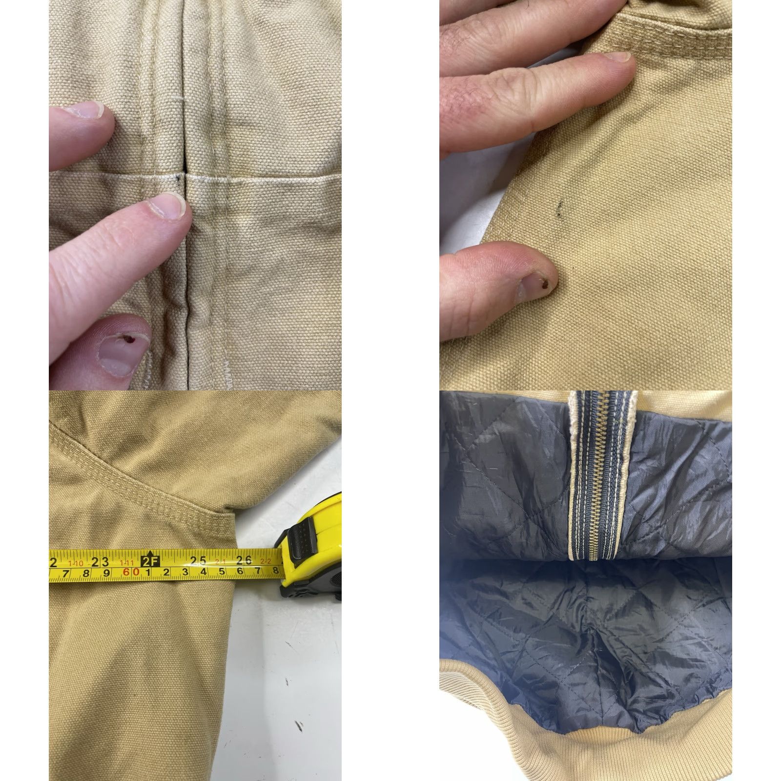 Carhartt VINTAGE NWT Carhartt J06 WET Hooded Canvas Work Jacket L Tan Men Size US L / EU 52-54 / 3 - 8 Thumbnail