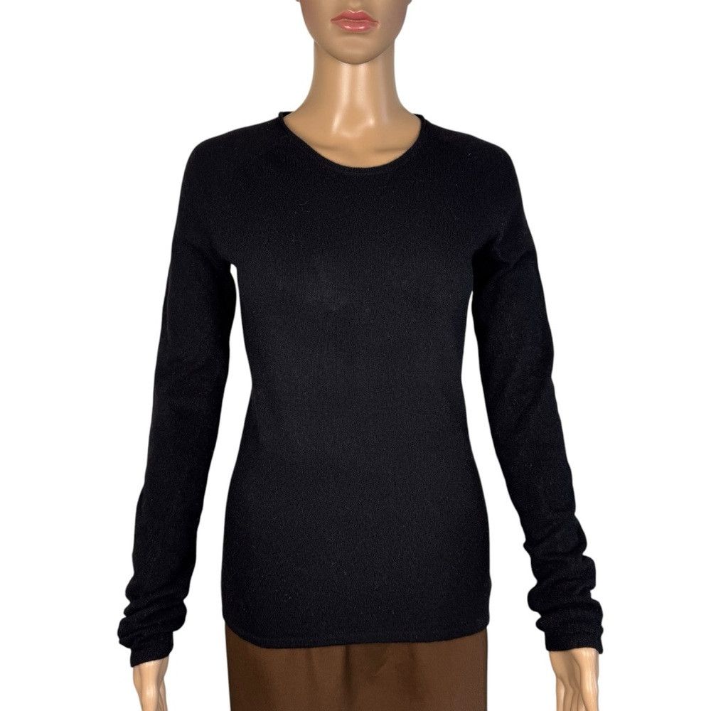 INHABIT Inhabit Cashmere Cut Out Black Sweater Size S Size S / US 4 / IT 40 - 1 Thumbnail