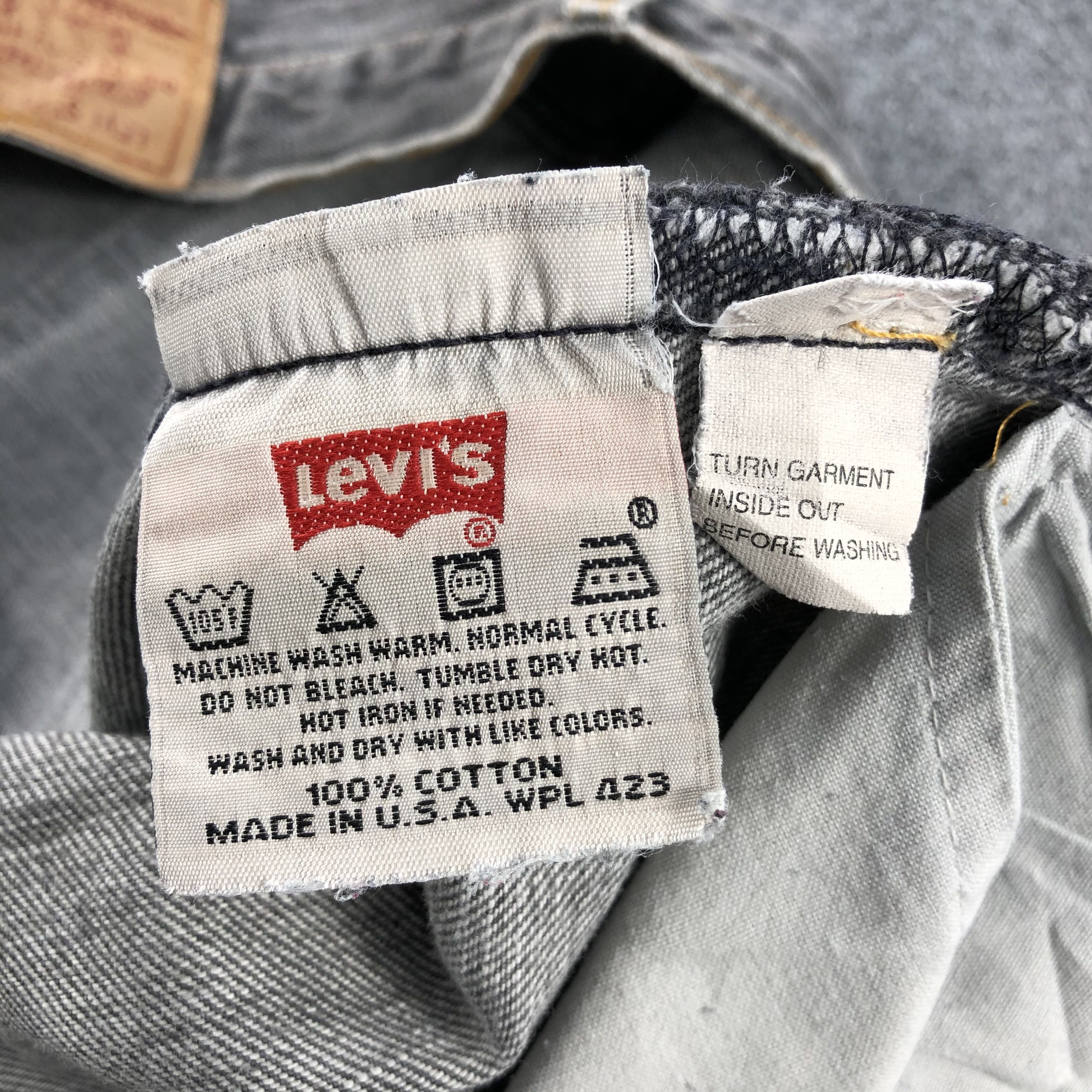 Levi's Vintage 90s Faded Levis Levis 501 Jeans-JM1629 Size US 37 - 14 Thumbnail