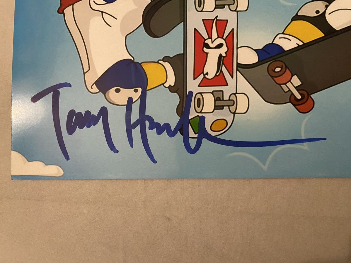 Powell Peralta Legendary skater Tony hawk hand signed Simpsons photo Size ONE SIZE - 2 Thumbnail