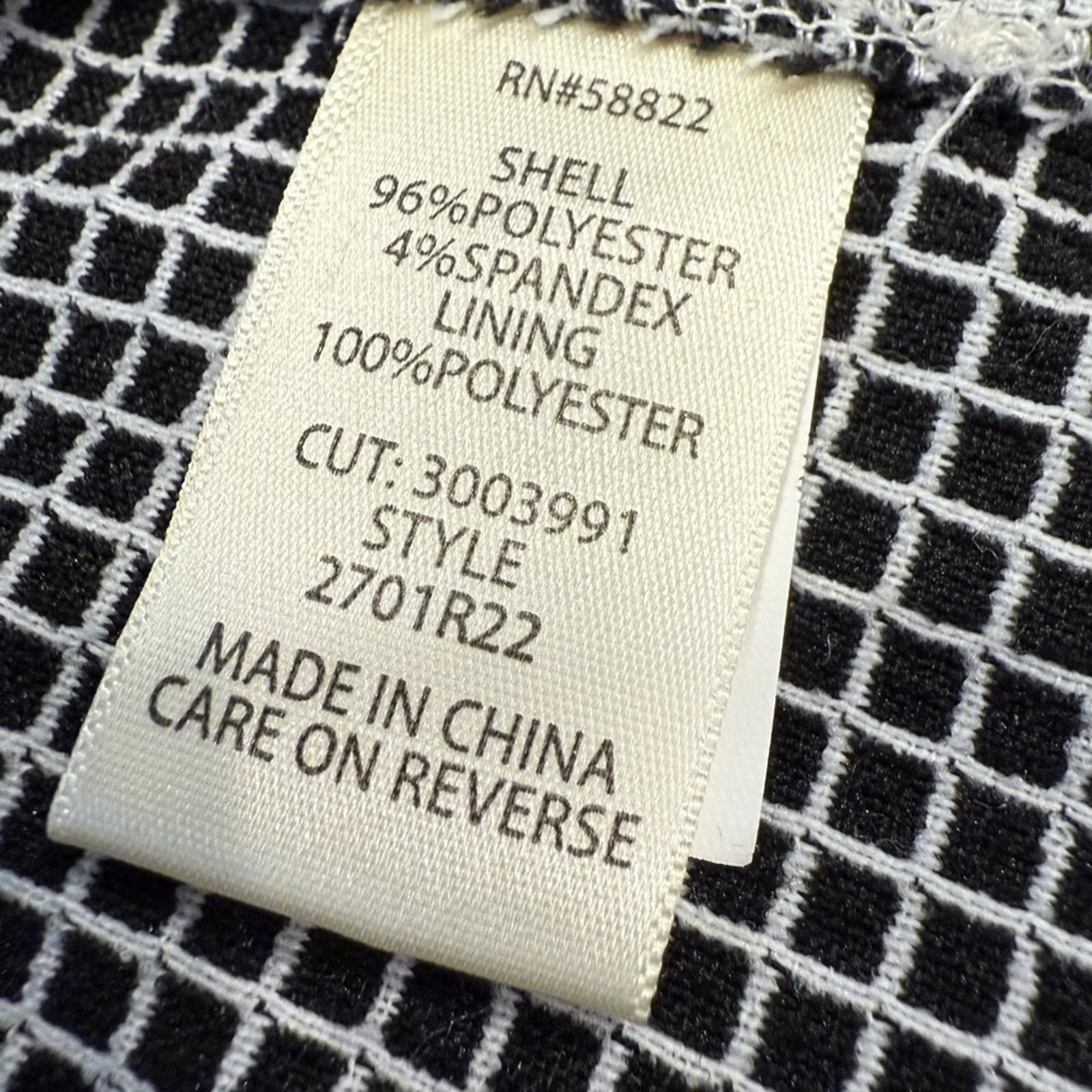 Other Max Studio blazer monochromatic black & white plaid SZ LG Size L / US 10 / IT 46 - 6 Thumbnail