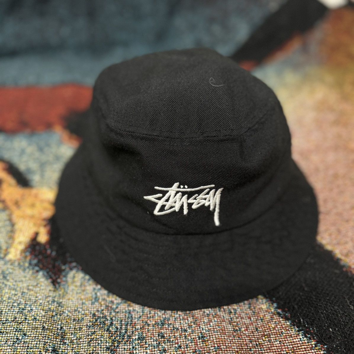 Stussy STUSSY BUCKET HAT BLACK Size ONE SIZE - 1 Thumbnail
