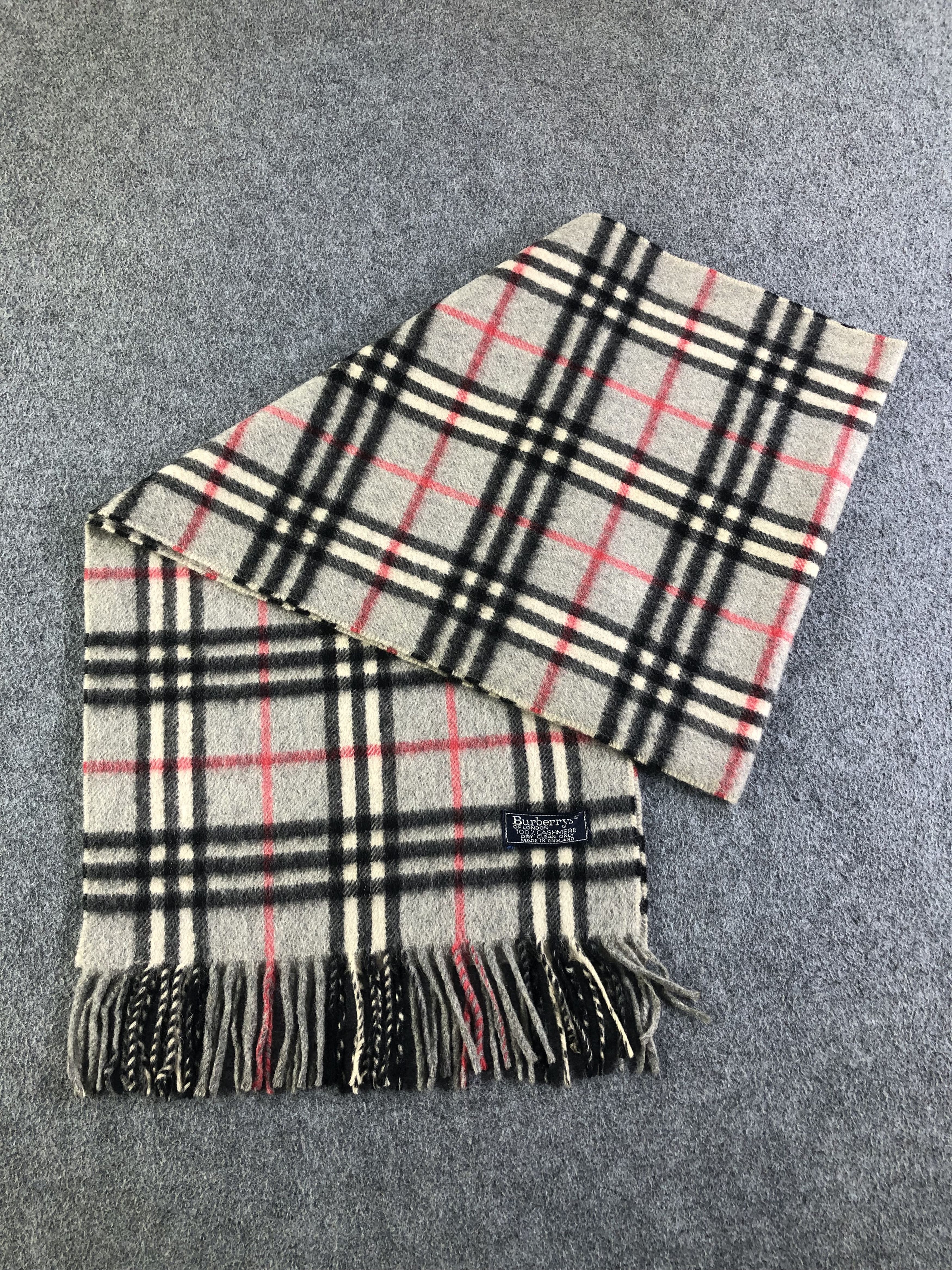 Burberry Burberrys Cashmere Scarf / Muffler / Neckwear SS1243 Size ONE SIZE - 5 Thumbnail