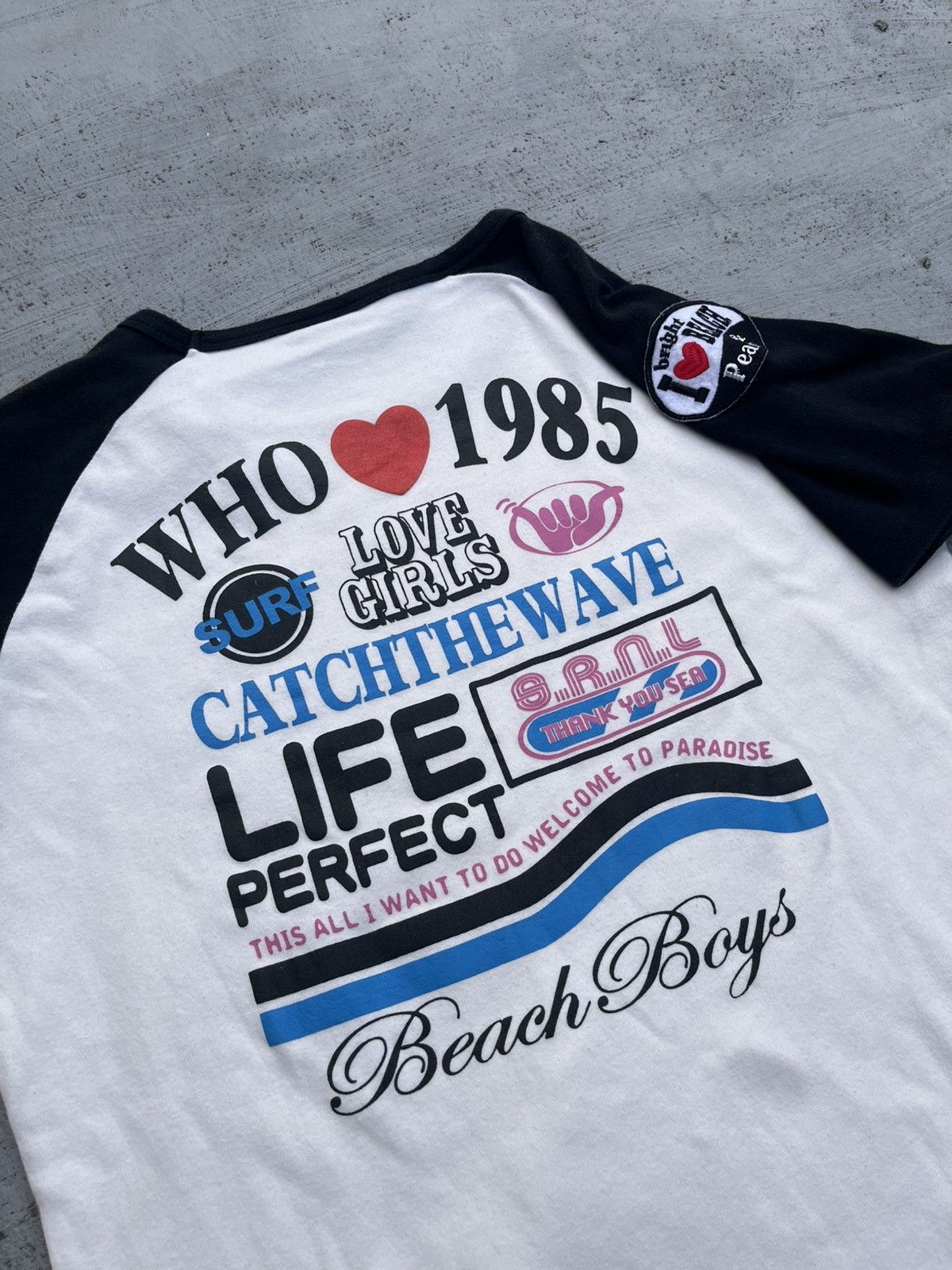 If Six Was Nine × Japanese Brand × Le Grande Bleu (L.G.B.) JAPANESE LOVE SURF POEM GOTHIC TEE PUNK Y2K LGB Size US S / EU 44-46 / 1 - 2 Thumbnail
