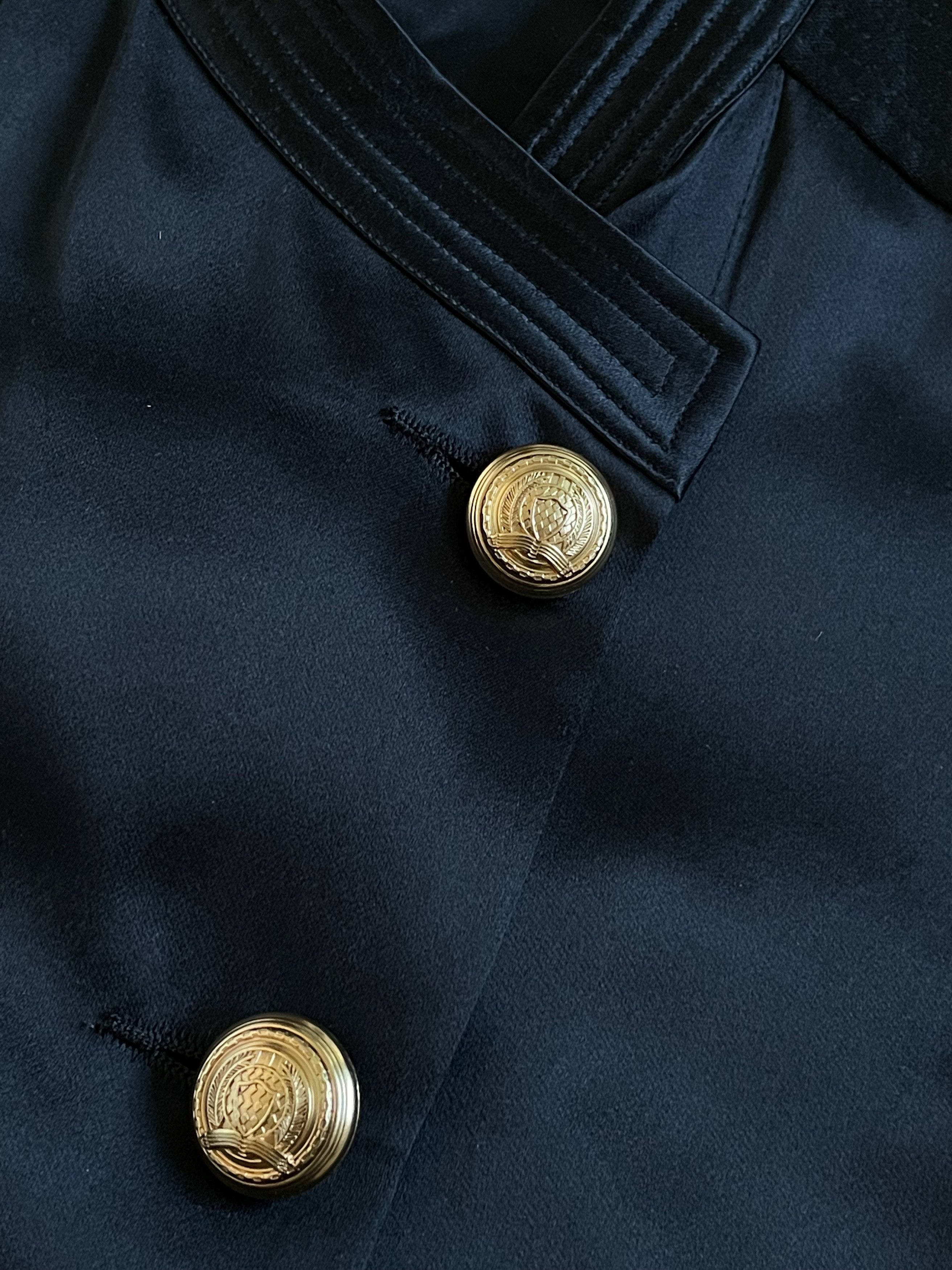 Balmain × H&M Balmain X H&M Launch Collection Silk Blouse Shirt Jacket Size M / US 6-8 / IT 42-44 - 14 Thumbnail